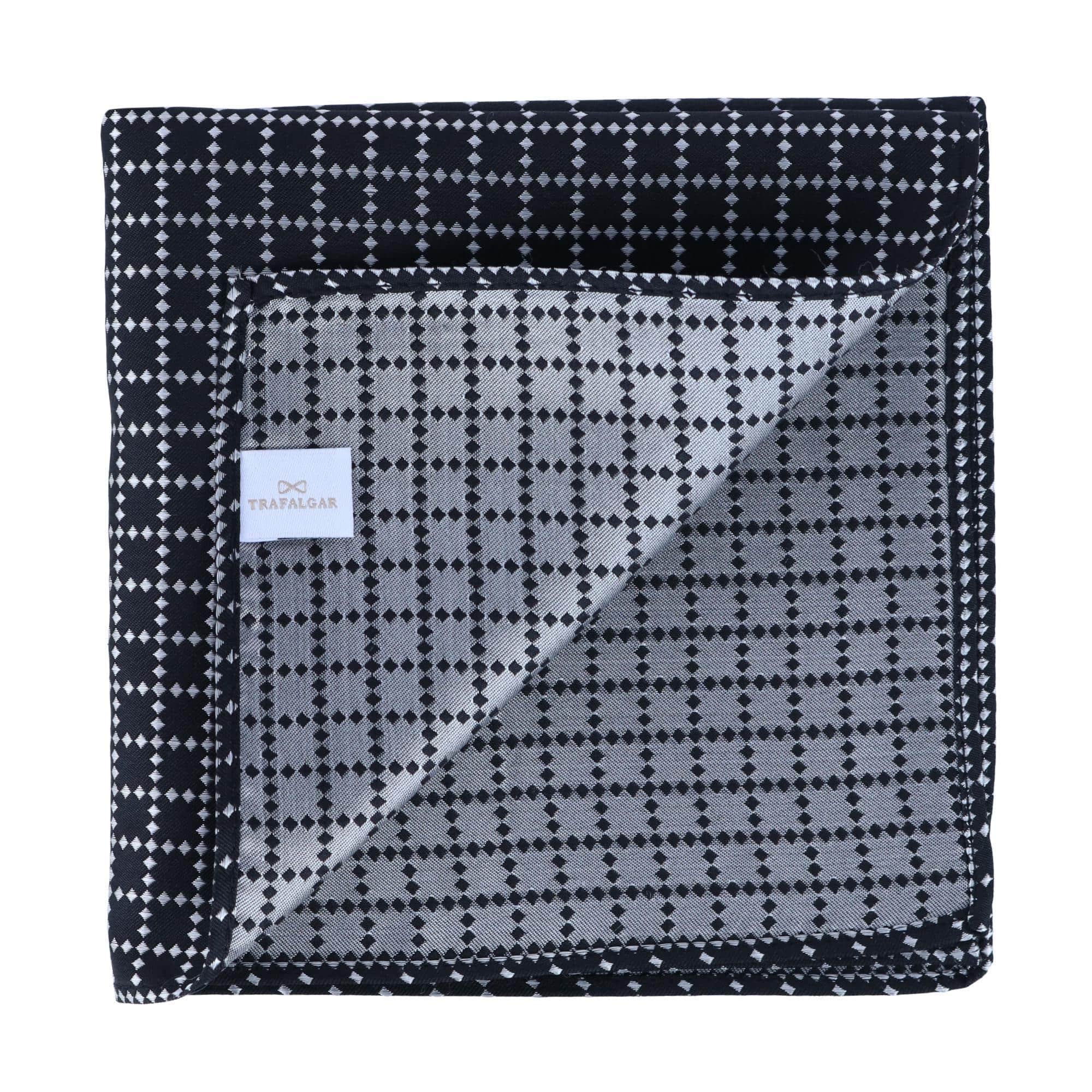 Rowan Geometric Pattern 12 x 12 Silk Pocket Square Set - Image 3