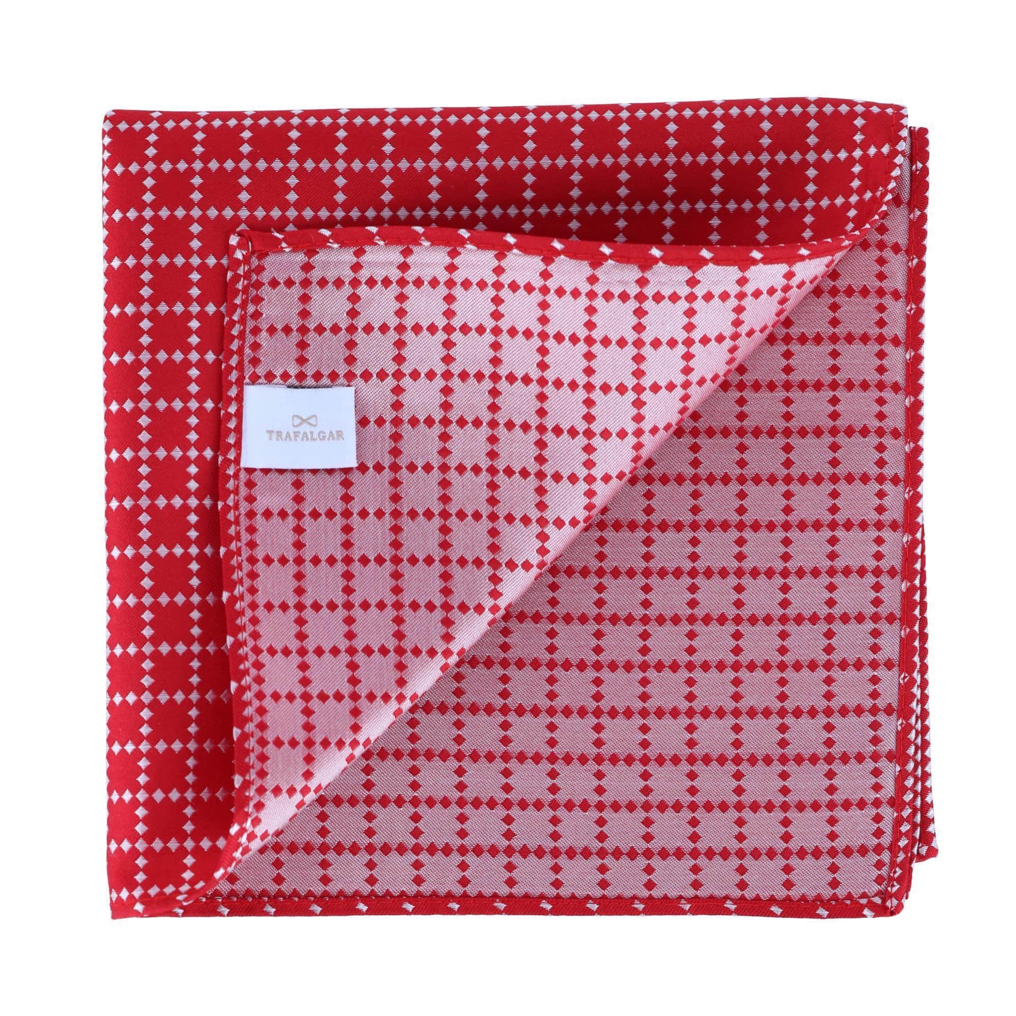 Rowan Geometric Pattern 12 x 12 Silk Pocket Square Set - Image 6