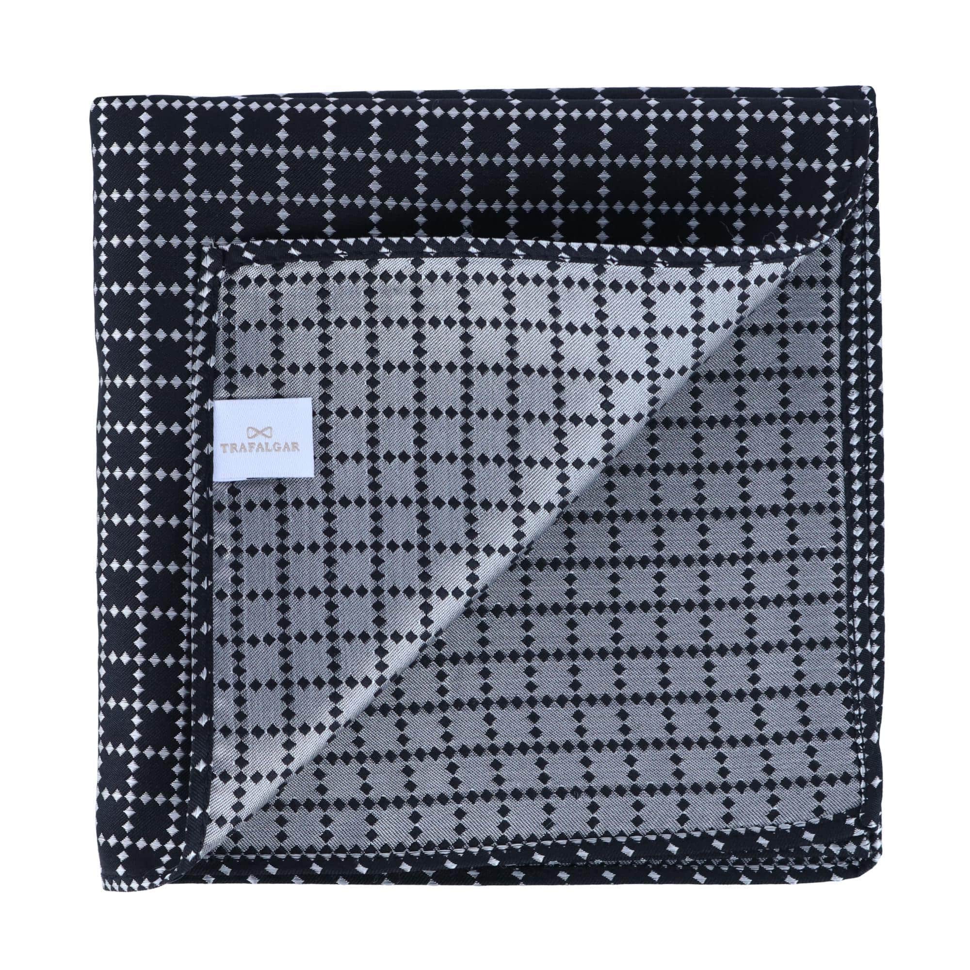 Rowan Geometric Pattern 12x12 Silk Pocket Square - Image 10