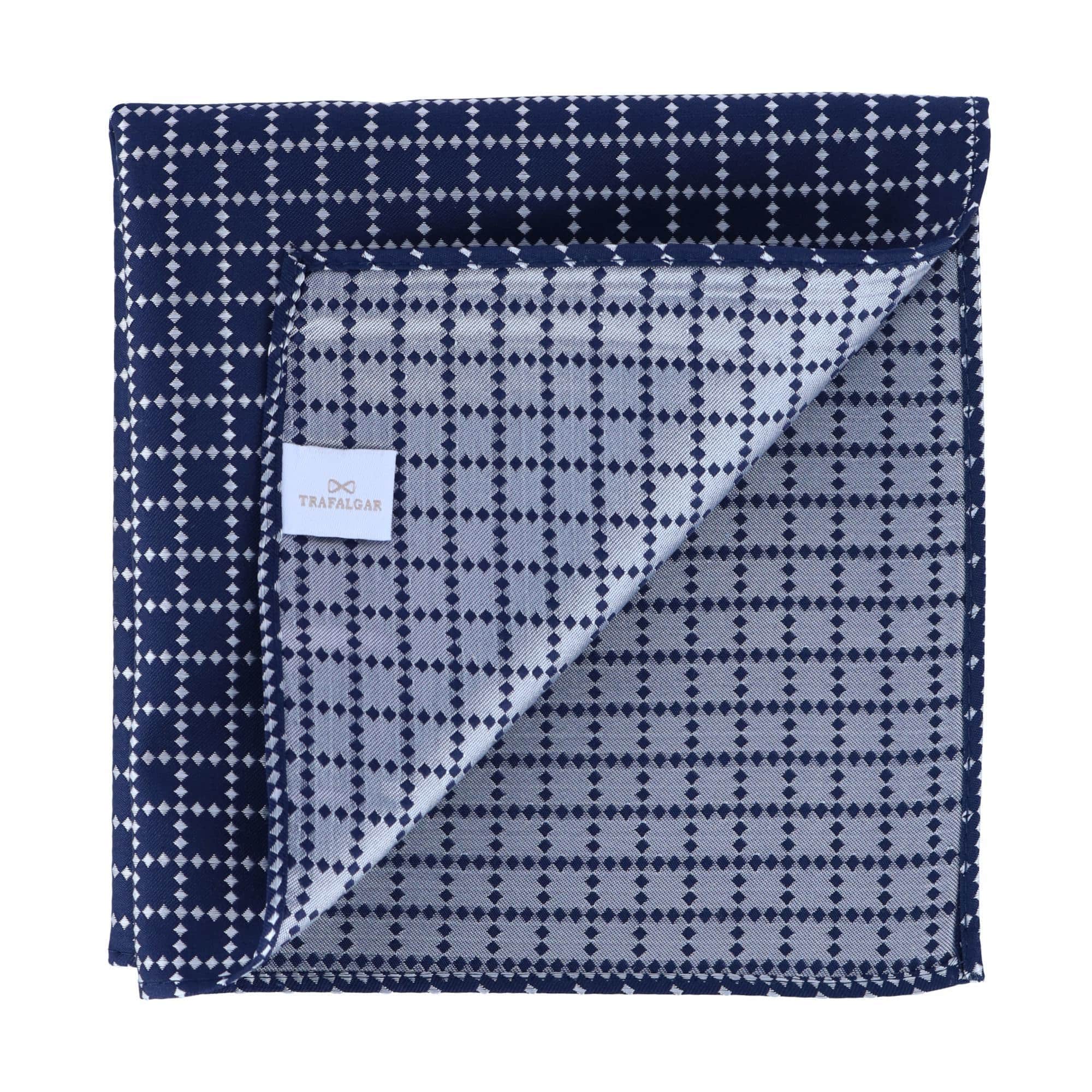 Rowan Geometric Pattern 12x12 Silk Pocket Square - Image 11
