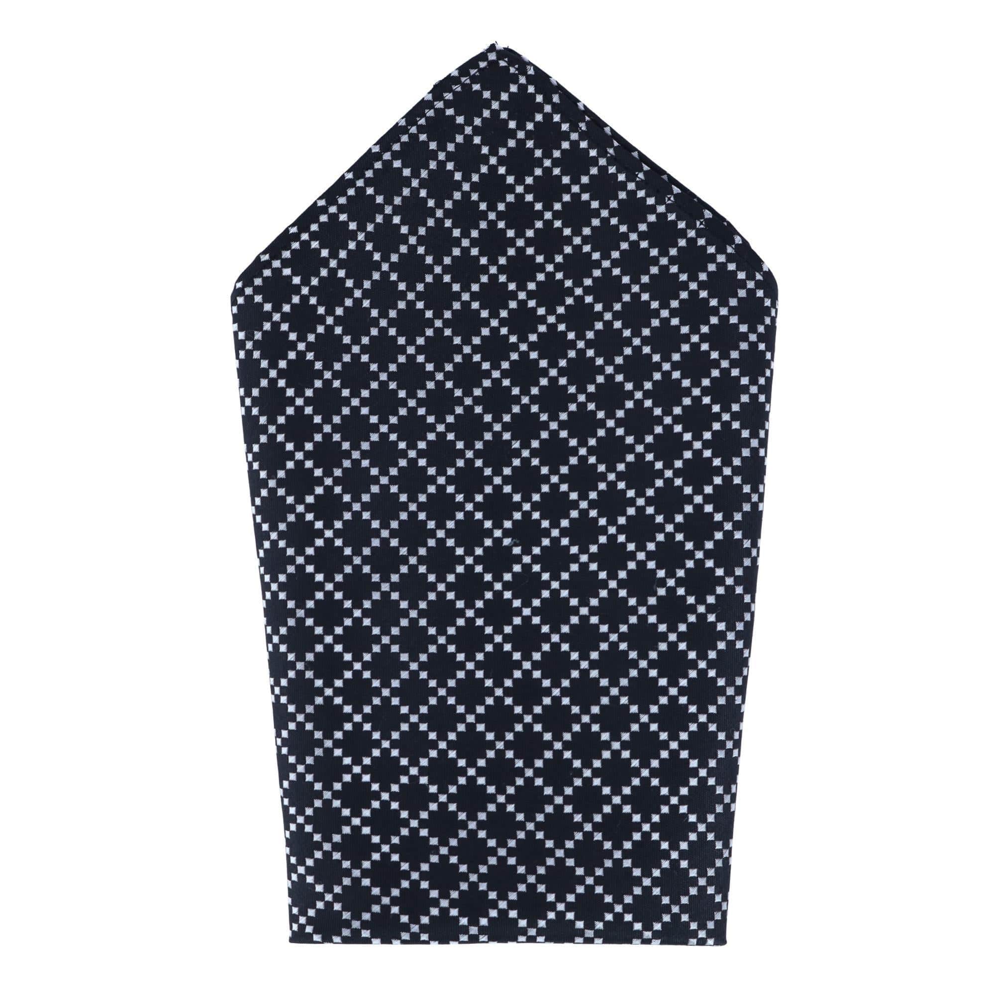 Rowan Geometric Pattern 12x12 Silk Pocket Square - Image 2