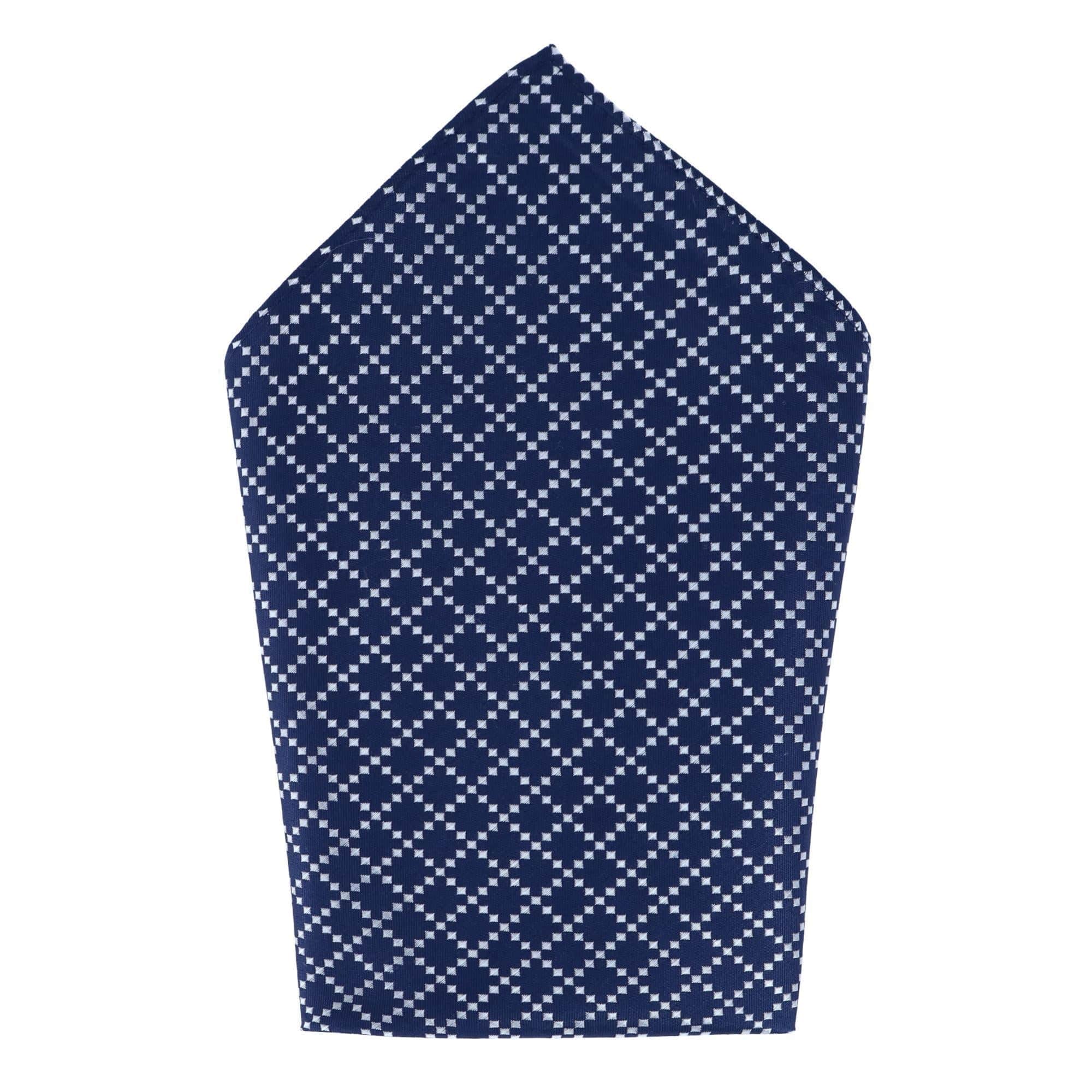 Rowan Geometric Pattern 12x12 Silk Pocket Square - Image 3