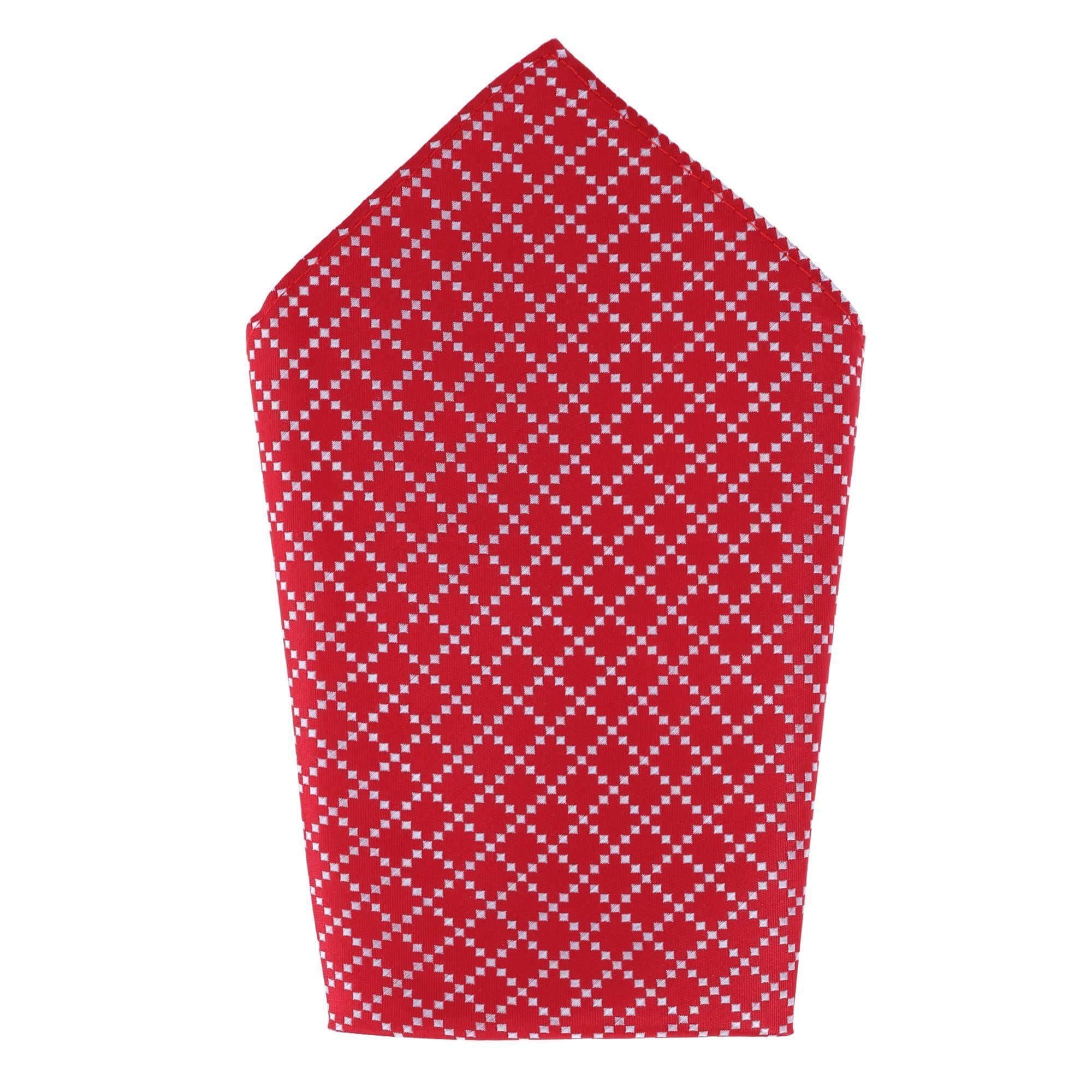 Rowan Geometric Pattern 12x12 Silk Pocket Square - Image 5