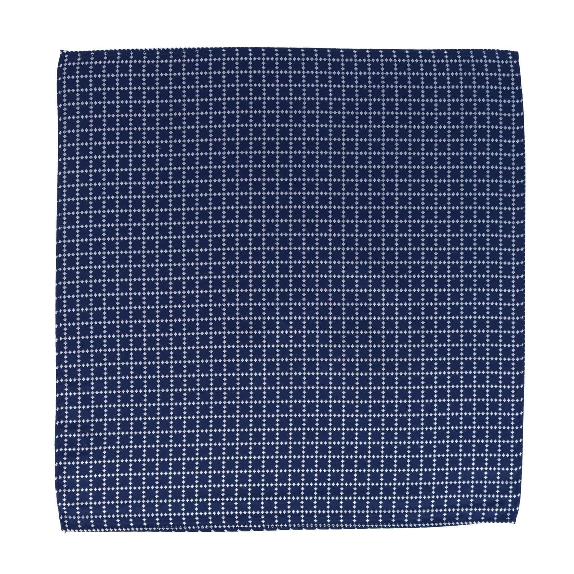 Rowan Geometric Pattern 12x12 Silk Pocket Square - Image 7