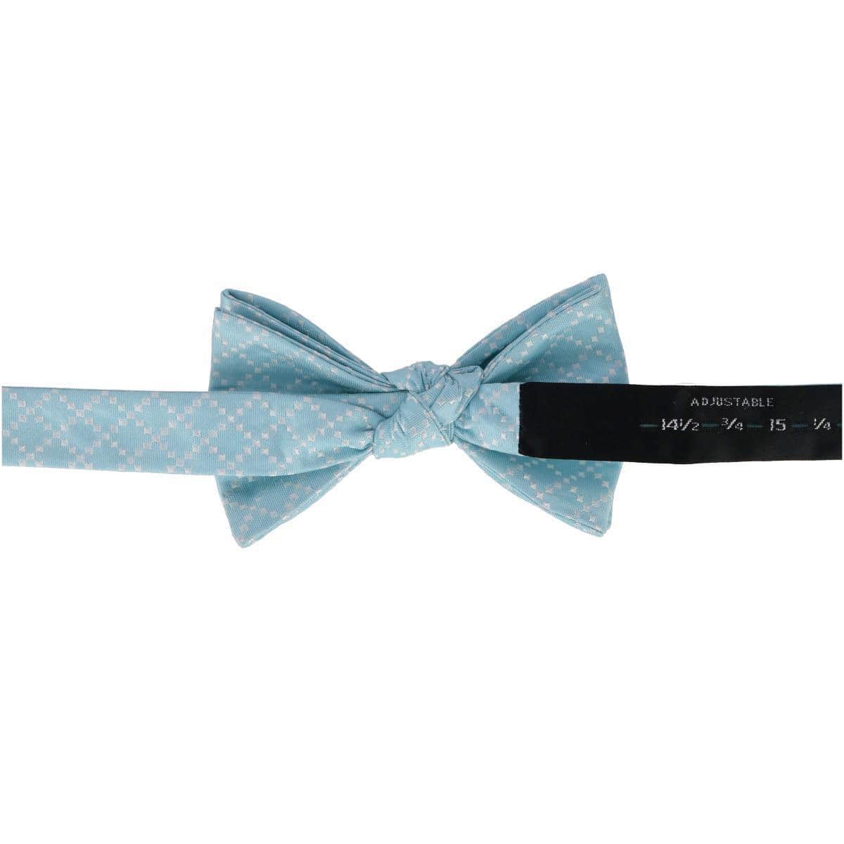 Rowan Geometric Pattern Silk Bow Tie - Image 16