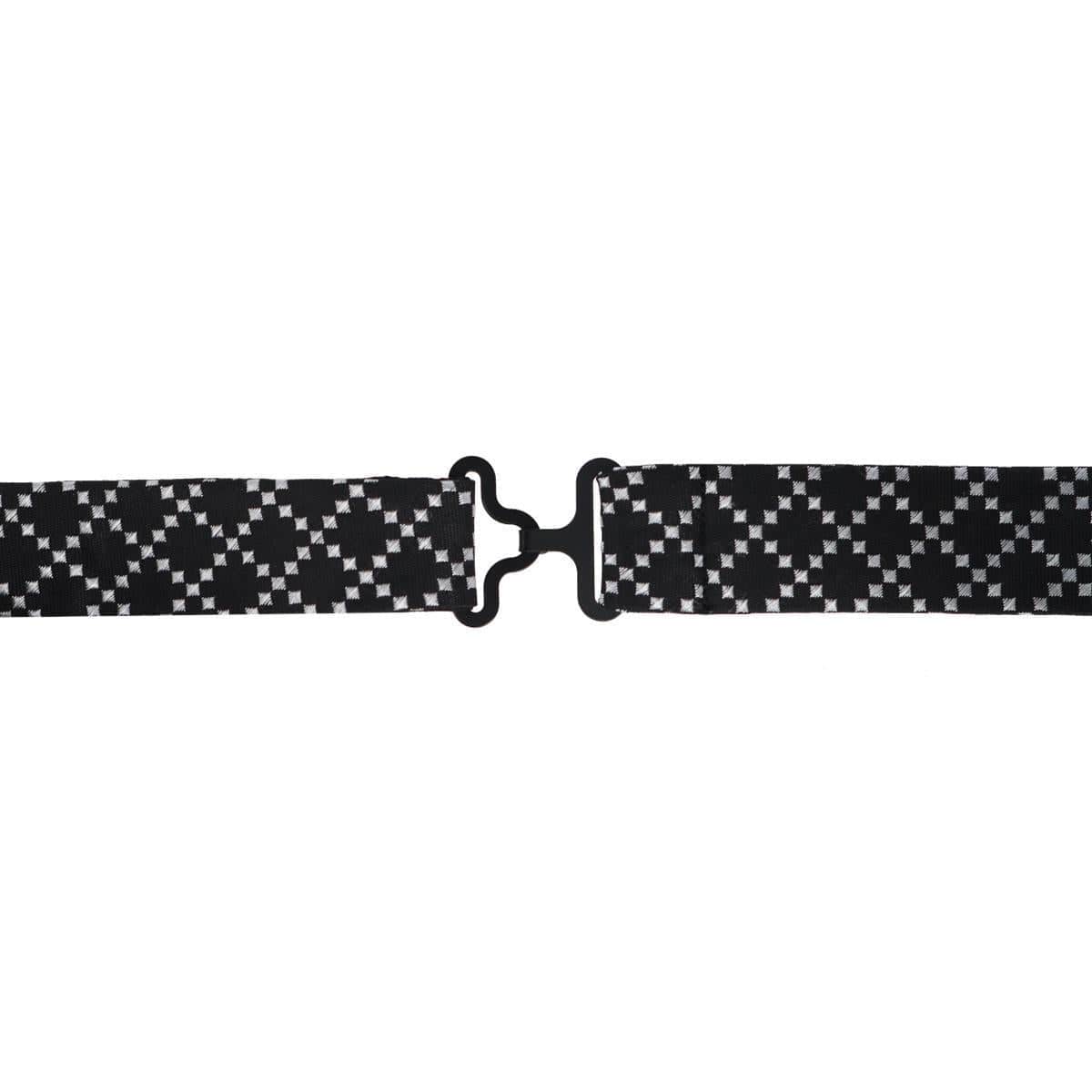 Rowan Geometric Pattern Silk Bow Tie - Image 18