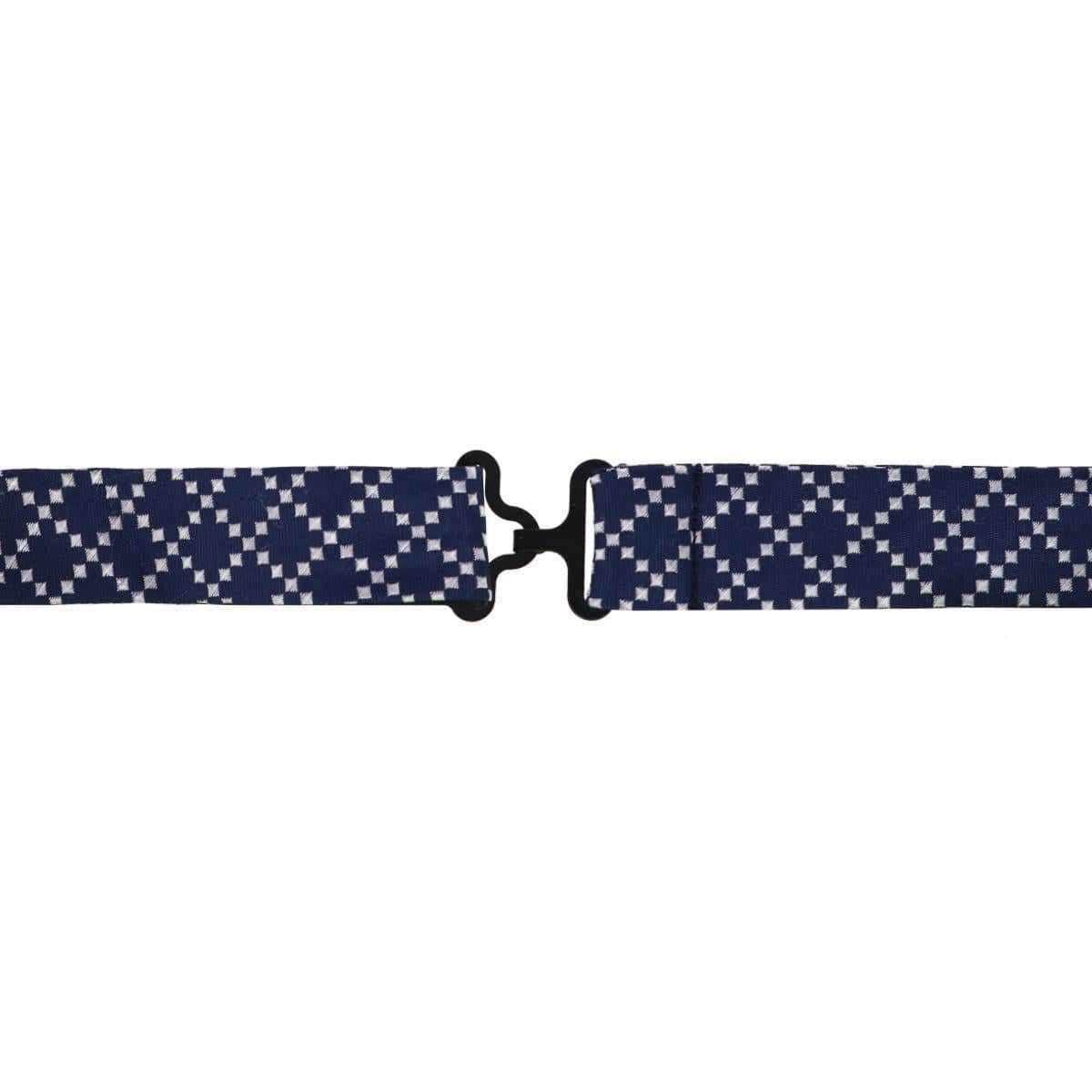 Rowan Geometric Pattern Silk Bow Tie - Image 19
