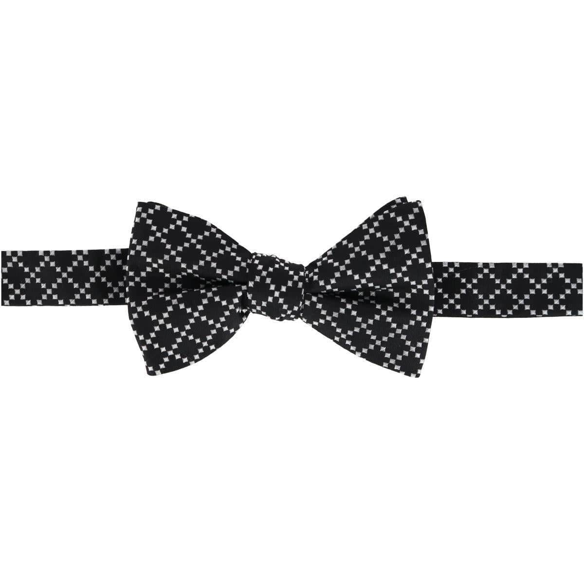 Rowan Geometric Pattern Silk Bow Tie - Image 2