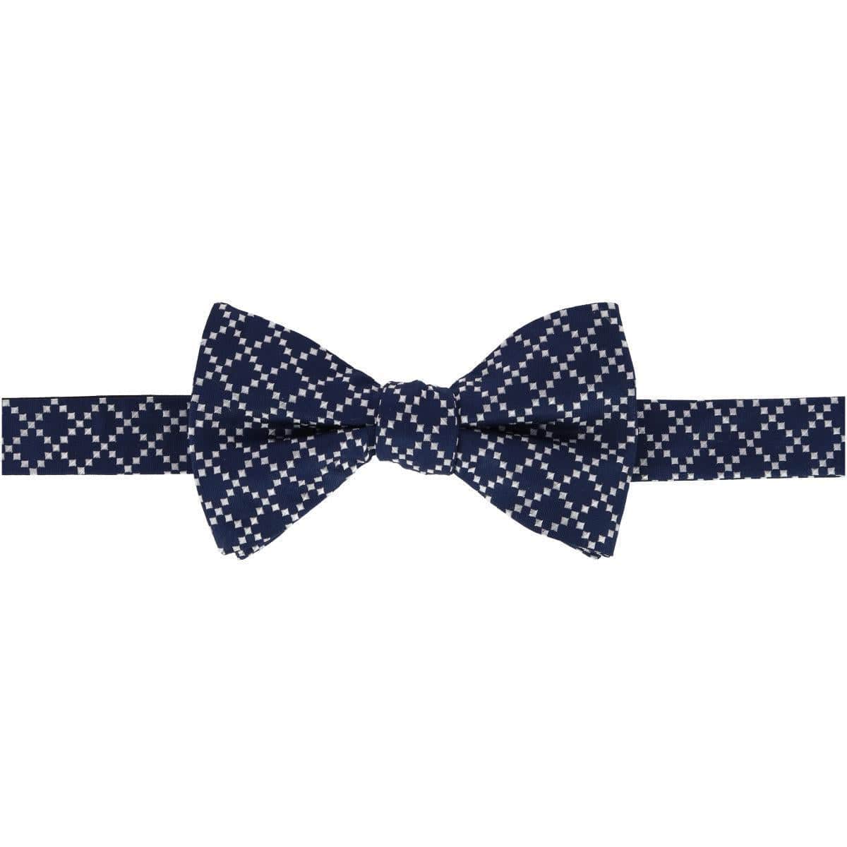 Rowan Geometric Pattern Silk Bow Tie - Image 3