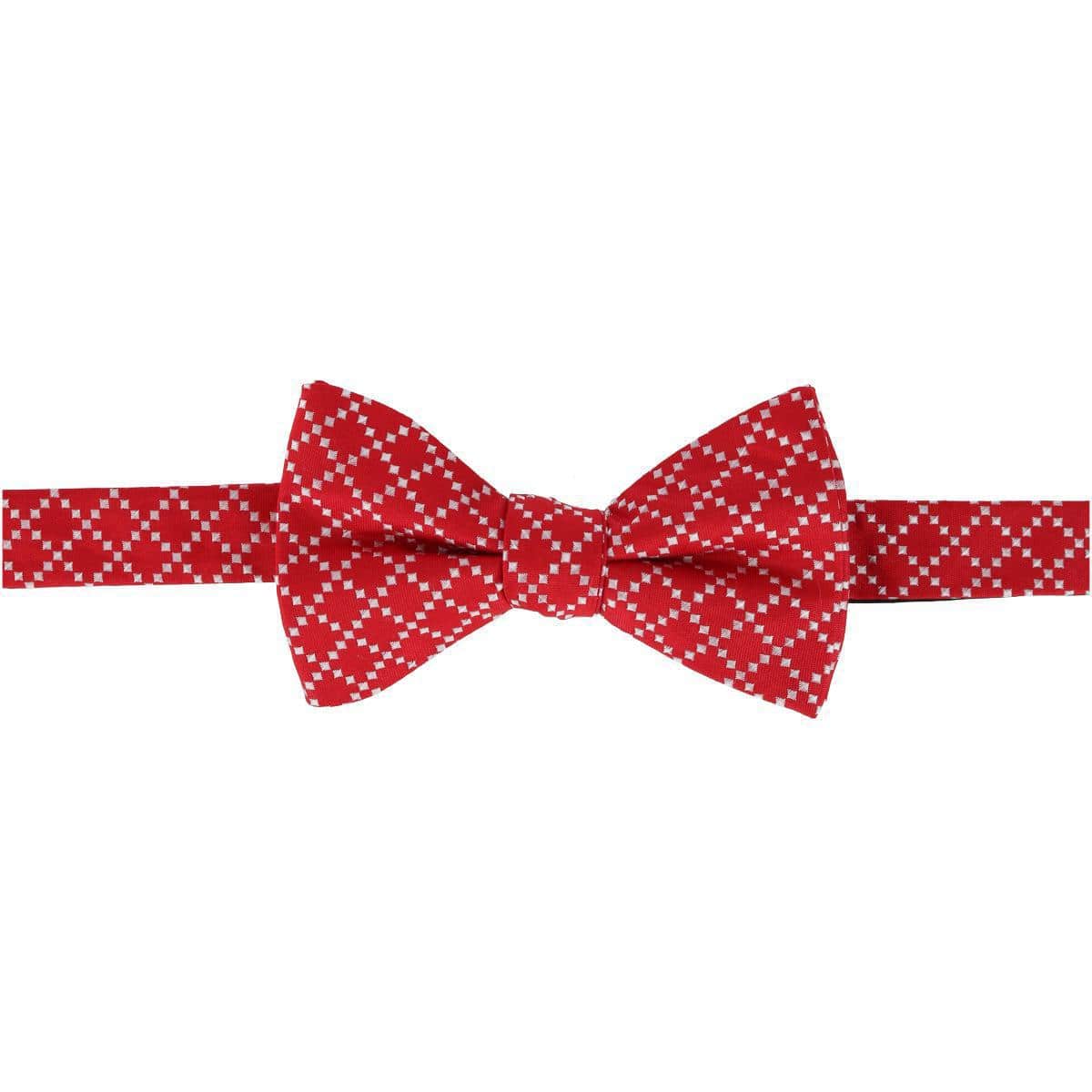 Rowan Geometric Pattern Silk Bow Tie - Image 5