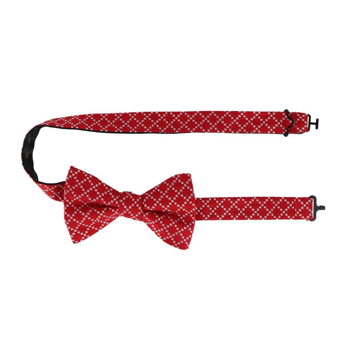 Rowan Geometric Pattern Silk Bow Tie - Image 9