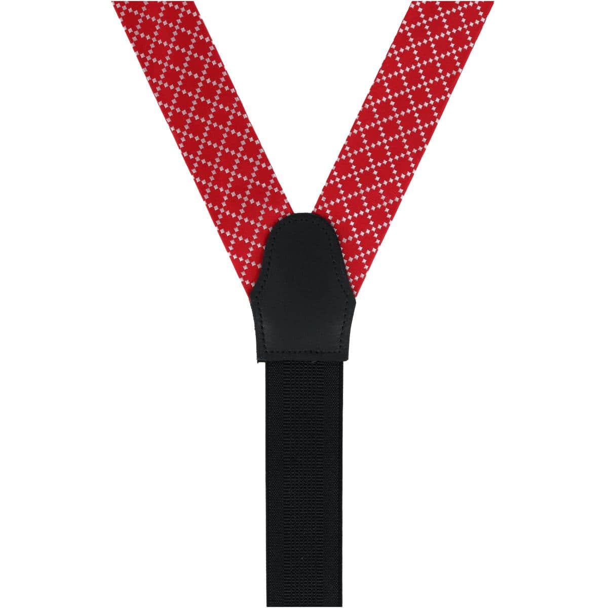 Rowan Geometric Pattern Silk Button End Braces - Image 13
