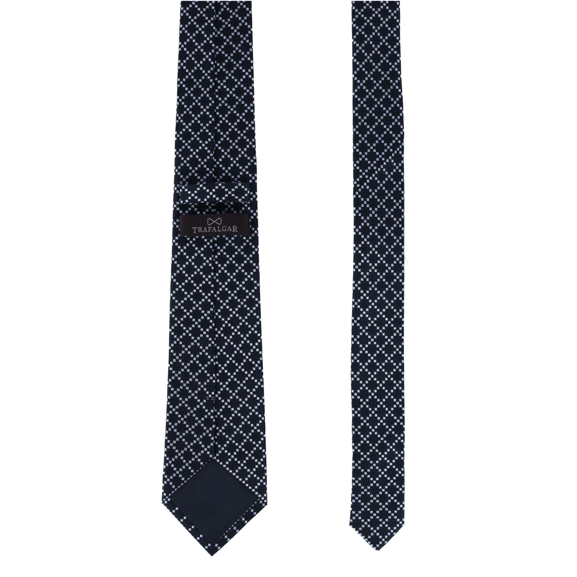 Rowan Geometric Pattern Silk Necktie - Image 10
