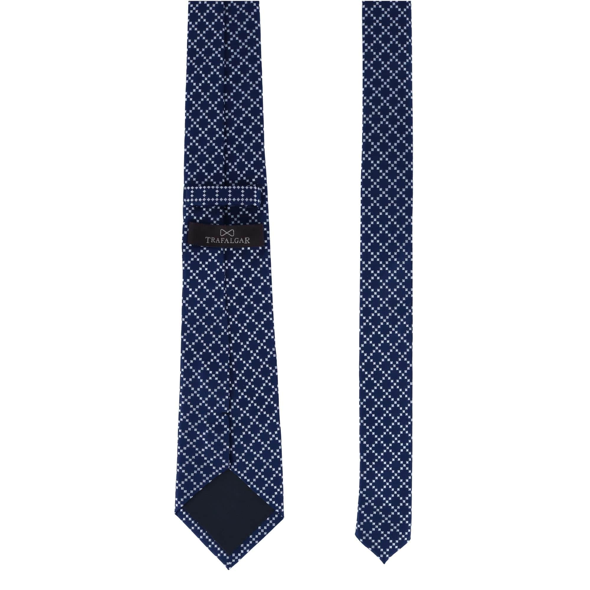 Rowan Geometric Pattern Silk Necktie - Image 11