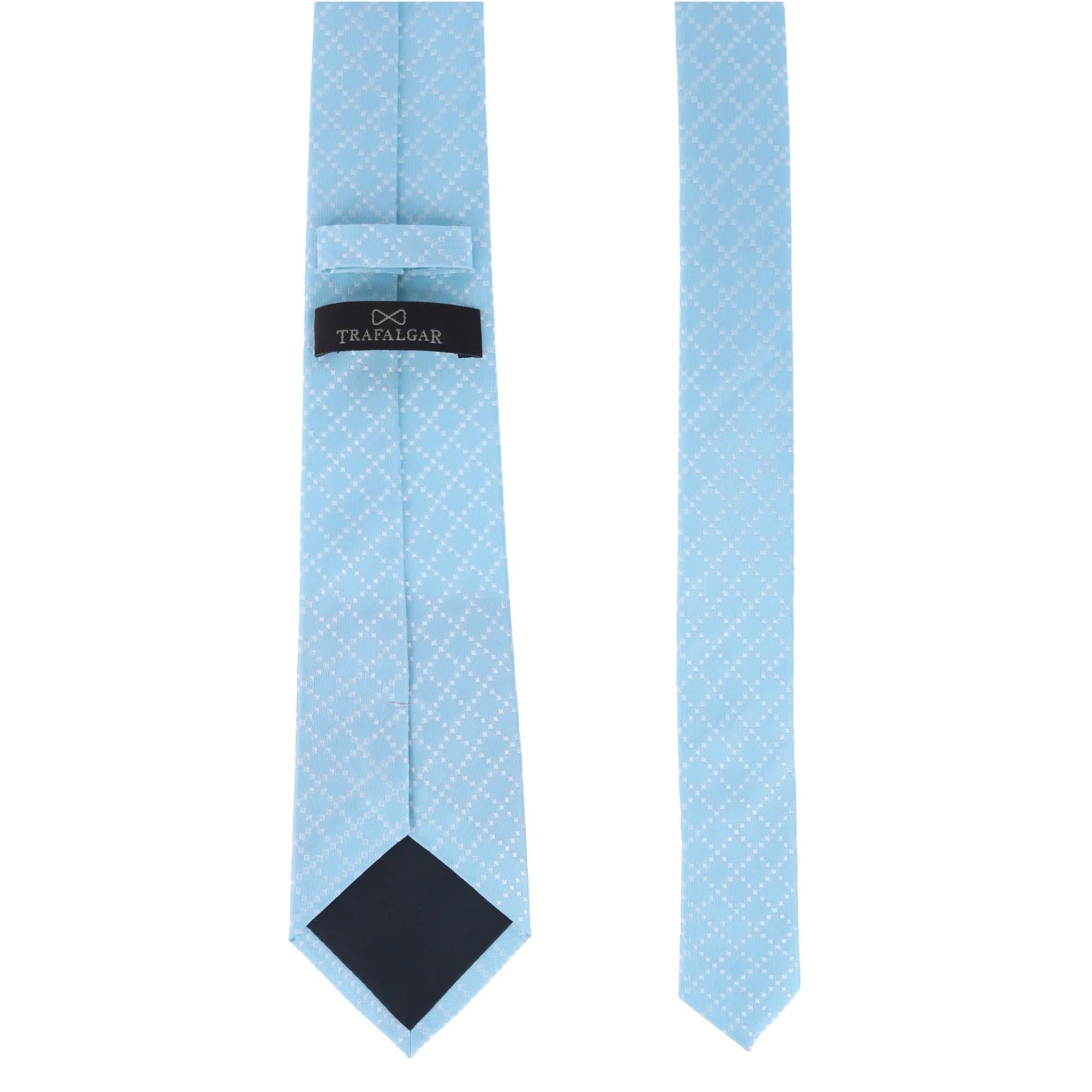 Rowan Geometric Pattern Silk Necktie - Image 12