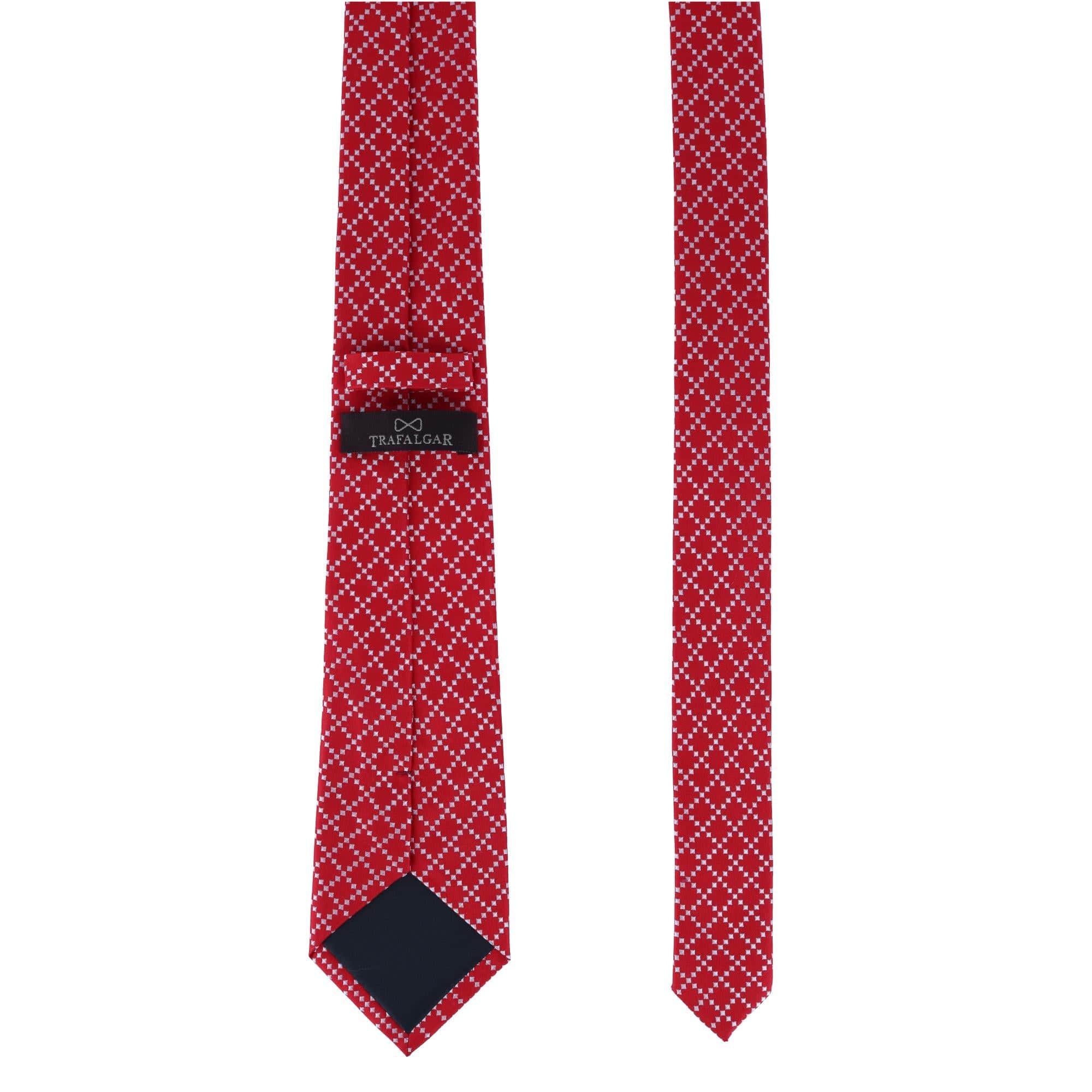Rowan Geometric Pattern Silk Necktie - Image 13