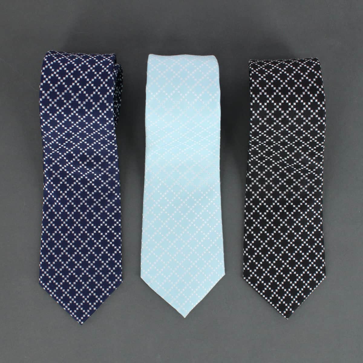Rowan Geometric Pattern Silk Necktie - Image 14