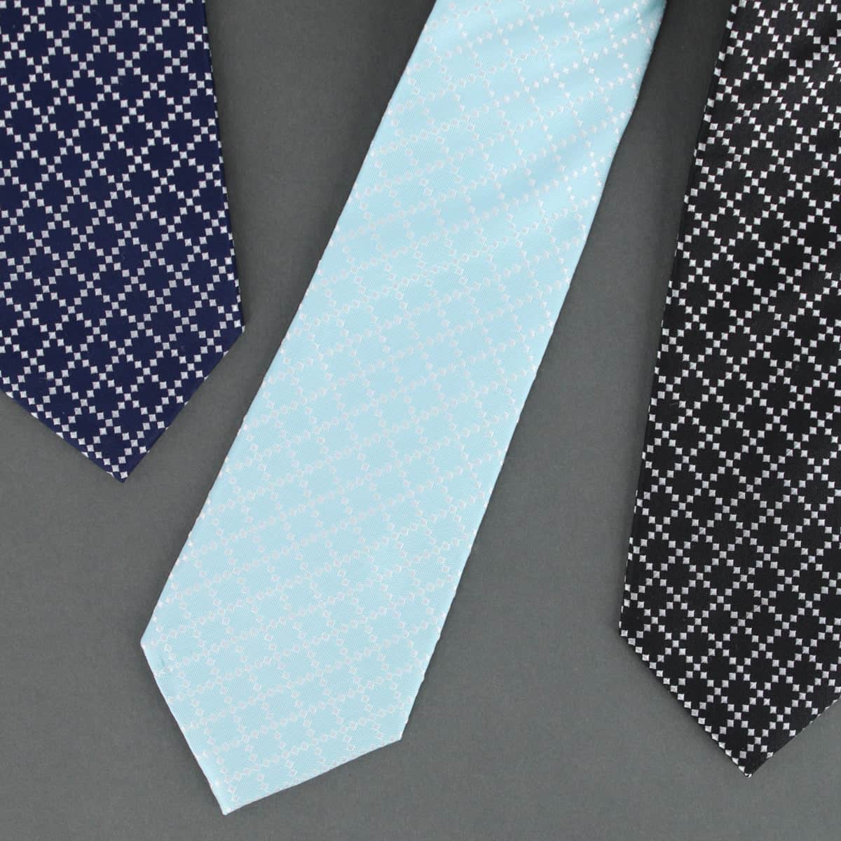 Rowan Geometric Pattern Silk Necktie - Image 19
