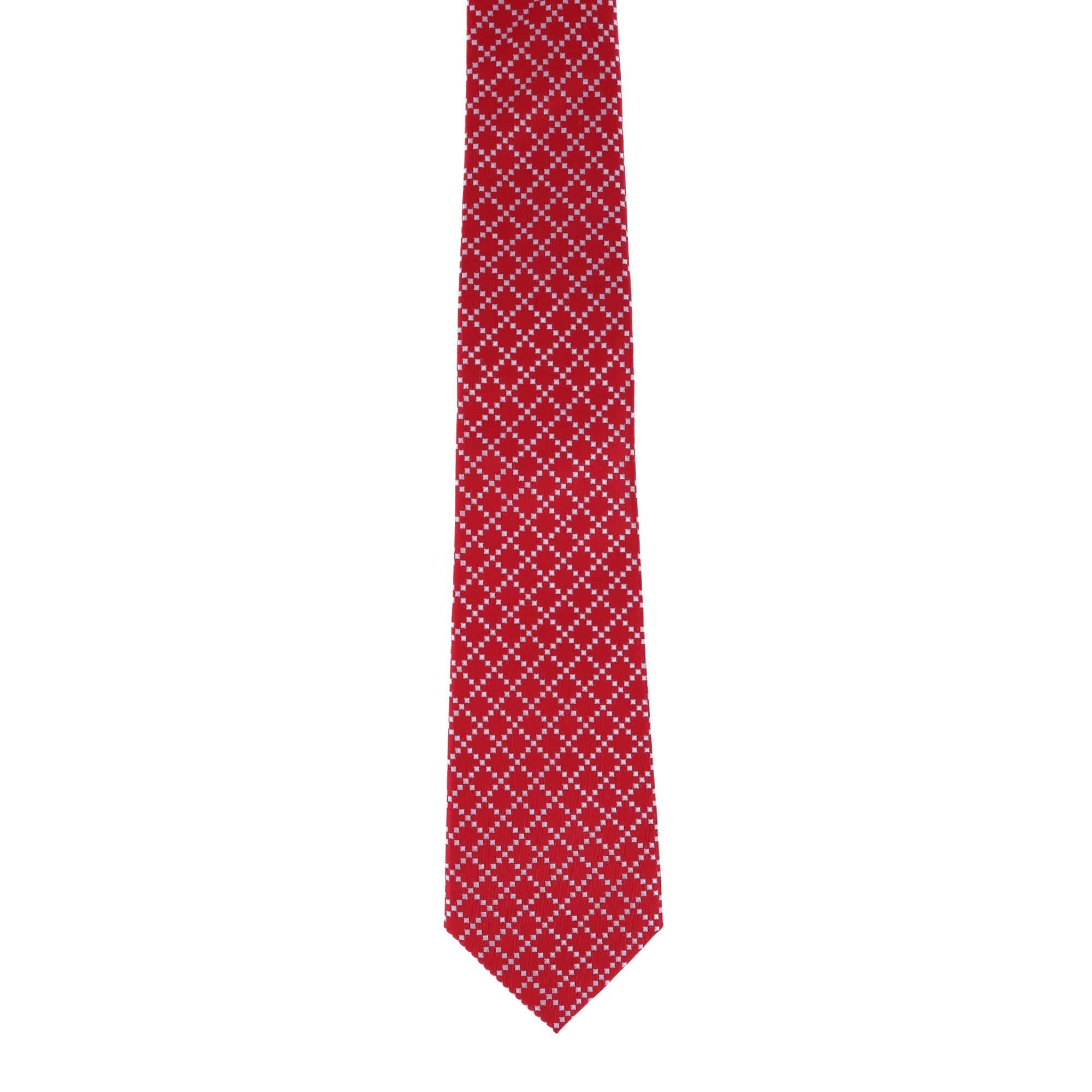 Rowan Geometric Pattern Silk Necktie - Image 9