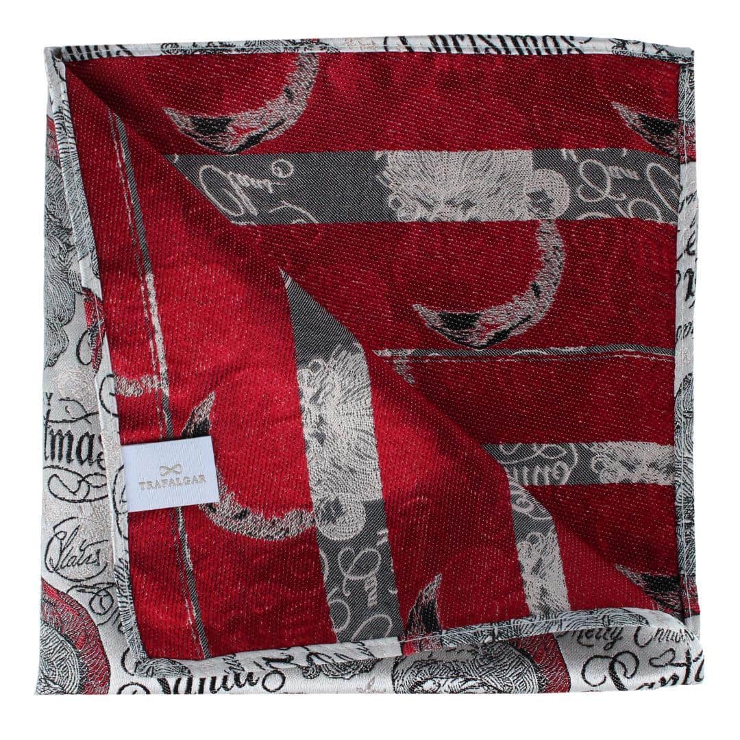 Santa Claus Is Watching Silk 12x12 Pocket Square - Image 4
