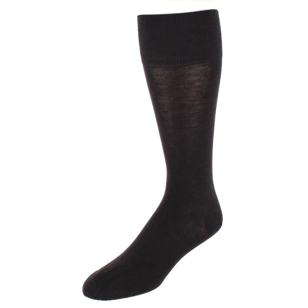 Santana Solid Colored Mid-Calf Merino Wool Socks (1 Pair) - Image 2