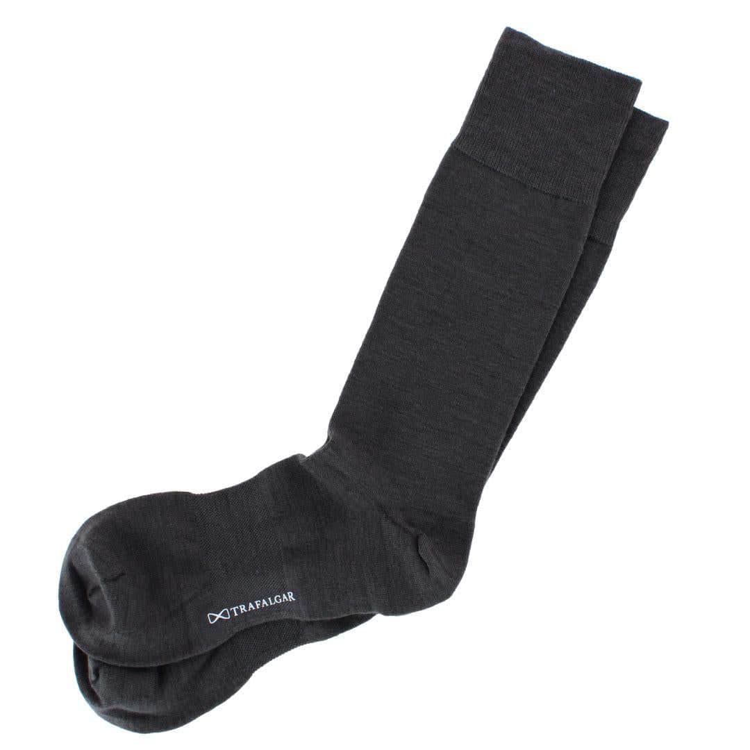 Santana Solid Colored Mid-Calf Merino Wool Socks (1 Pair) - Image 5