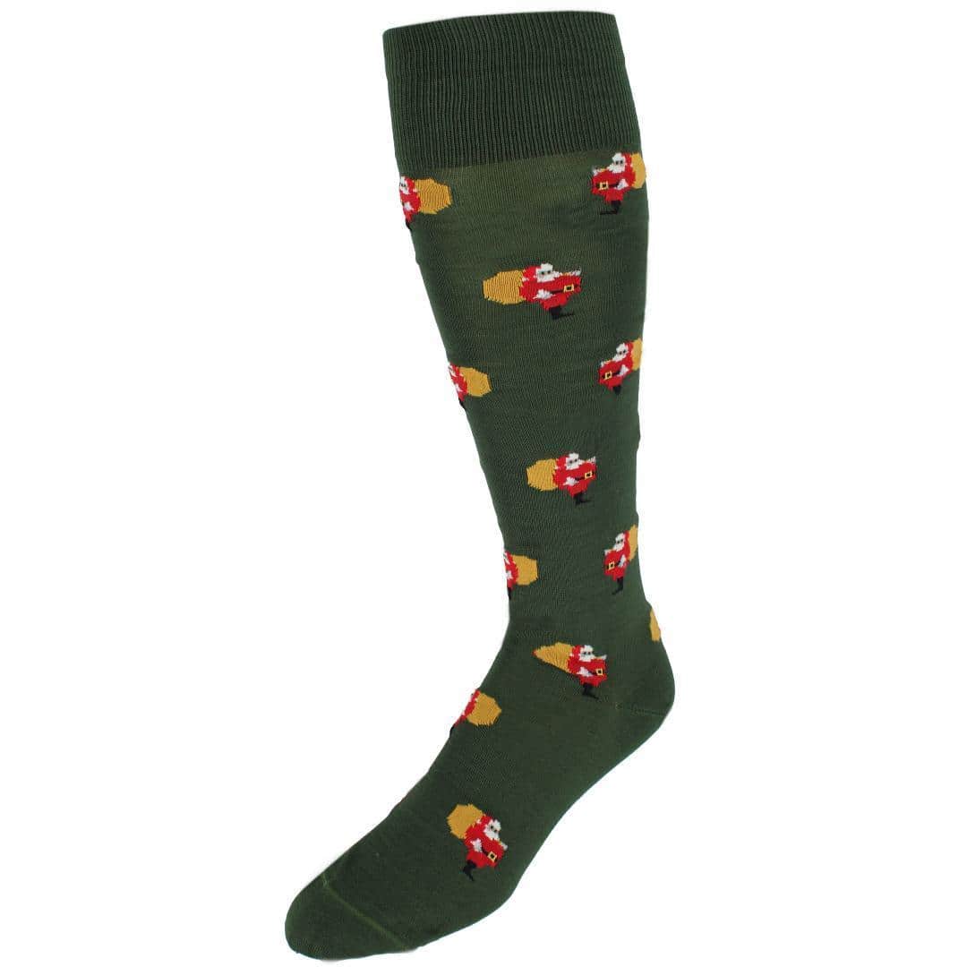 Santa's Delivery Novelty Over The Calf Mercerized Cotton Sock (1 Pair) - Image 2