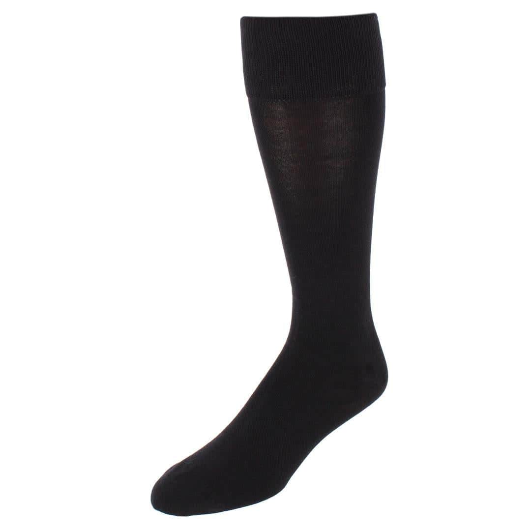 Sasha Solid Colored Mid-Calf Pima Cotton Socks (1 Pair) - Image 2