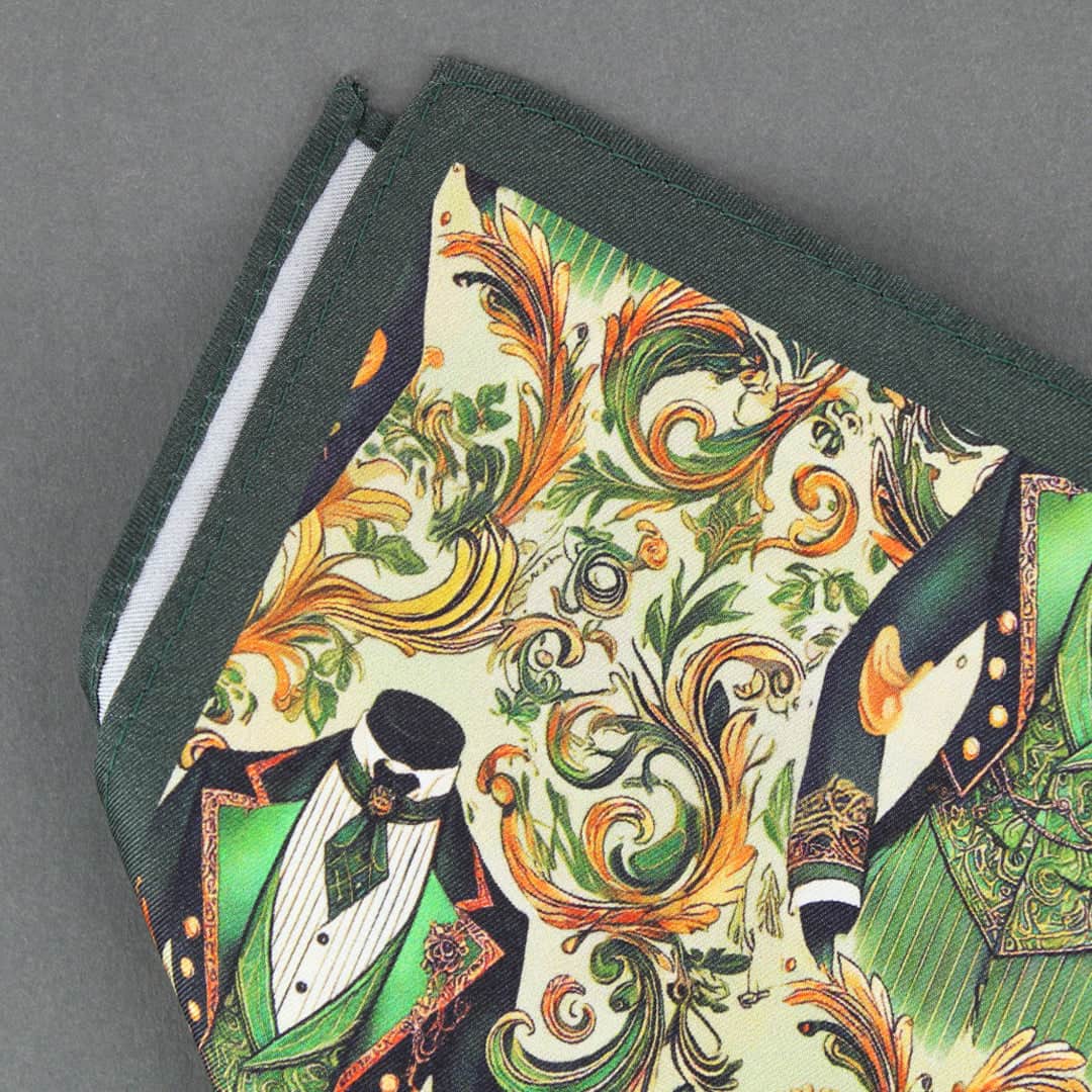 Shall We Dance Silk Novelty 12x12 Pocket Square - Image 5