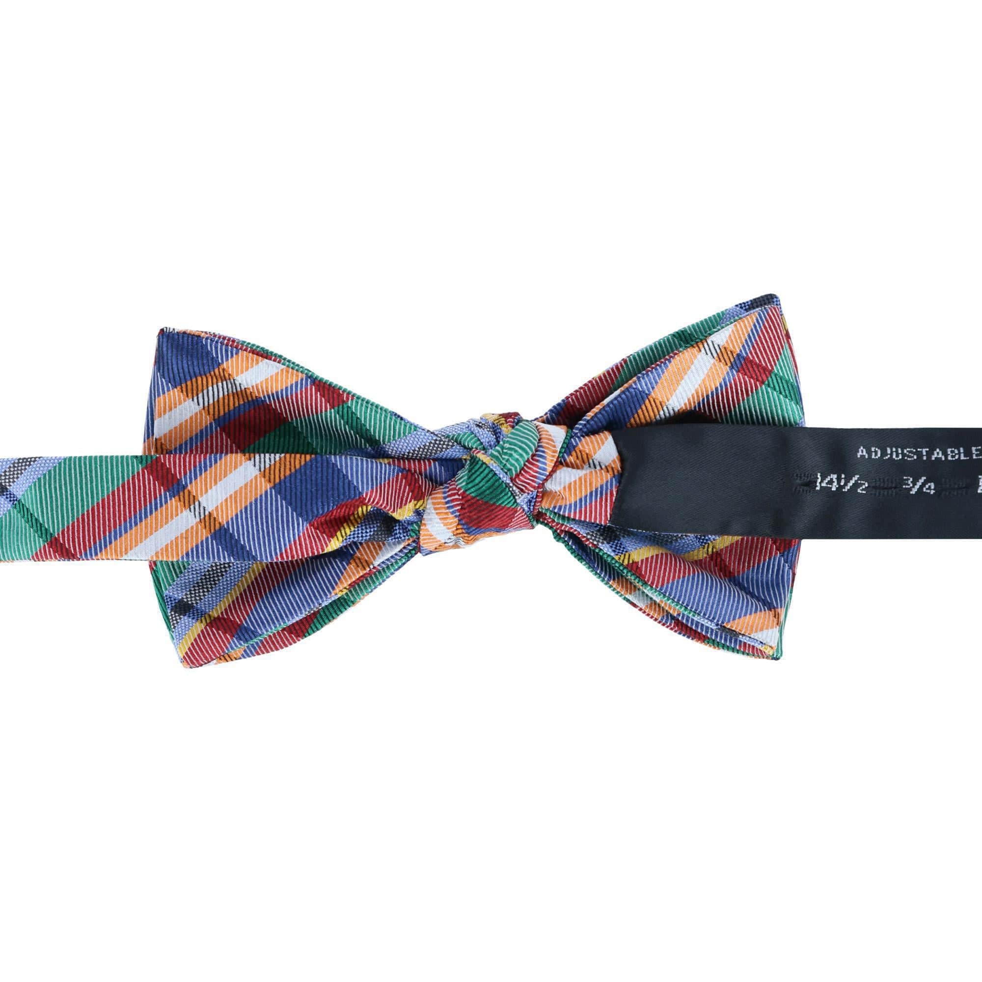 Sherwood Plaid Silk Bow Tie - Image 4