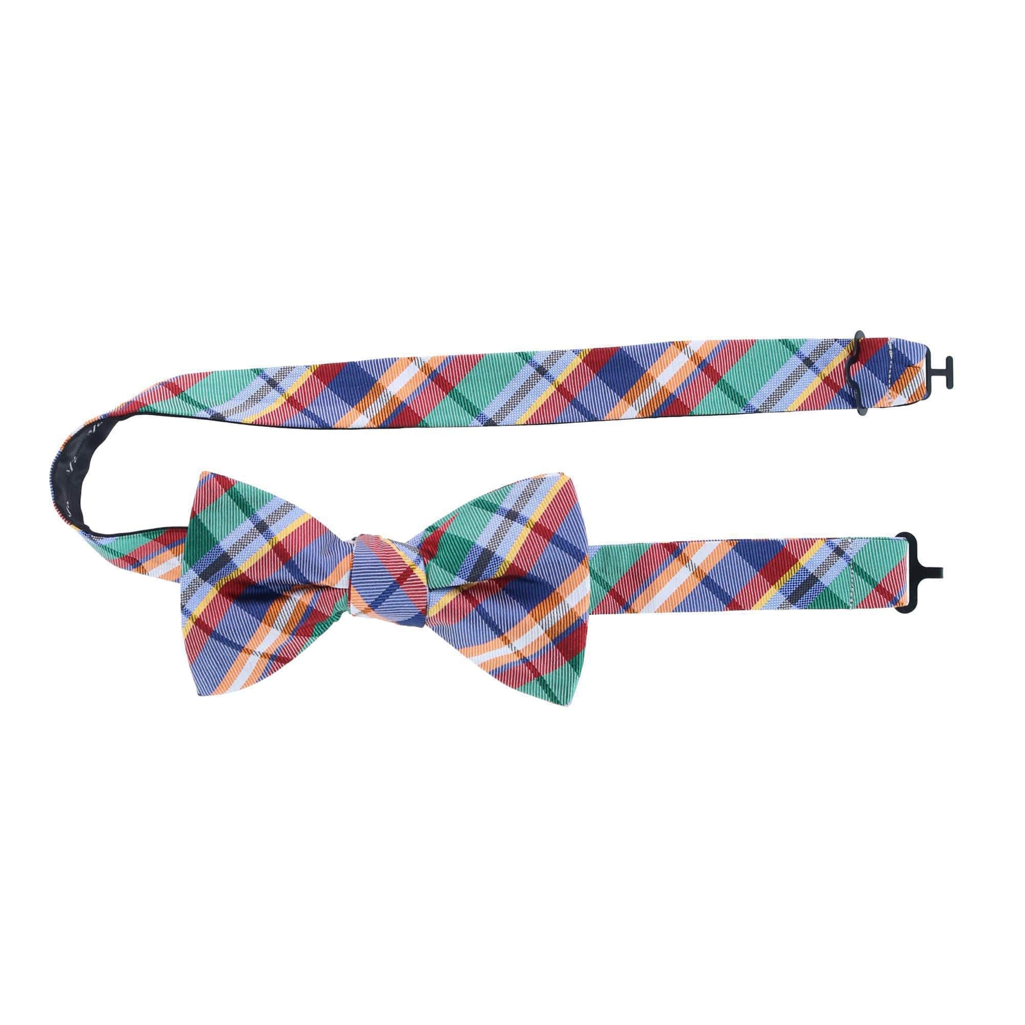 Sherwood Plaid Silk Bow Tie - Image 6