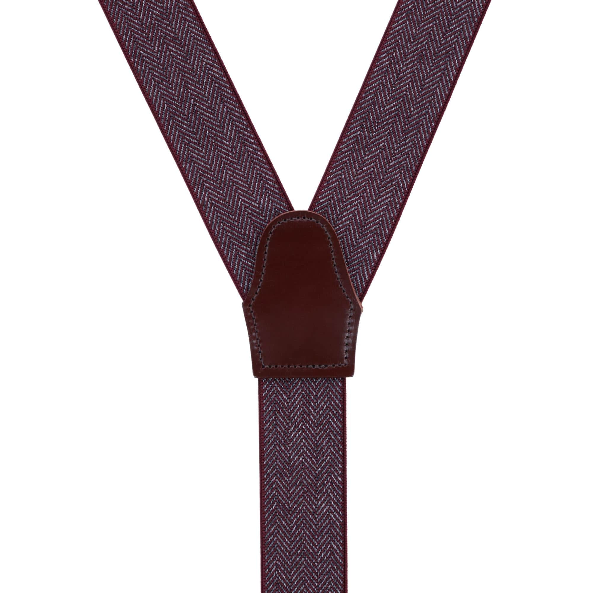 Silas Classic Herringbone Elastic Button End Braces - Image 7