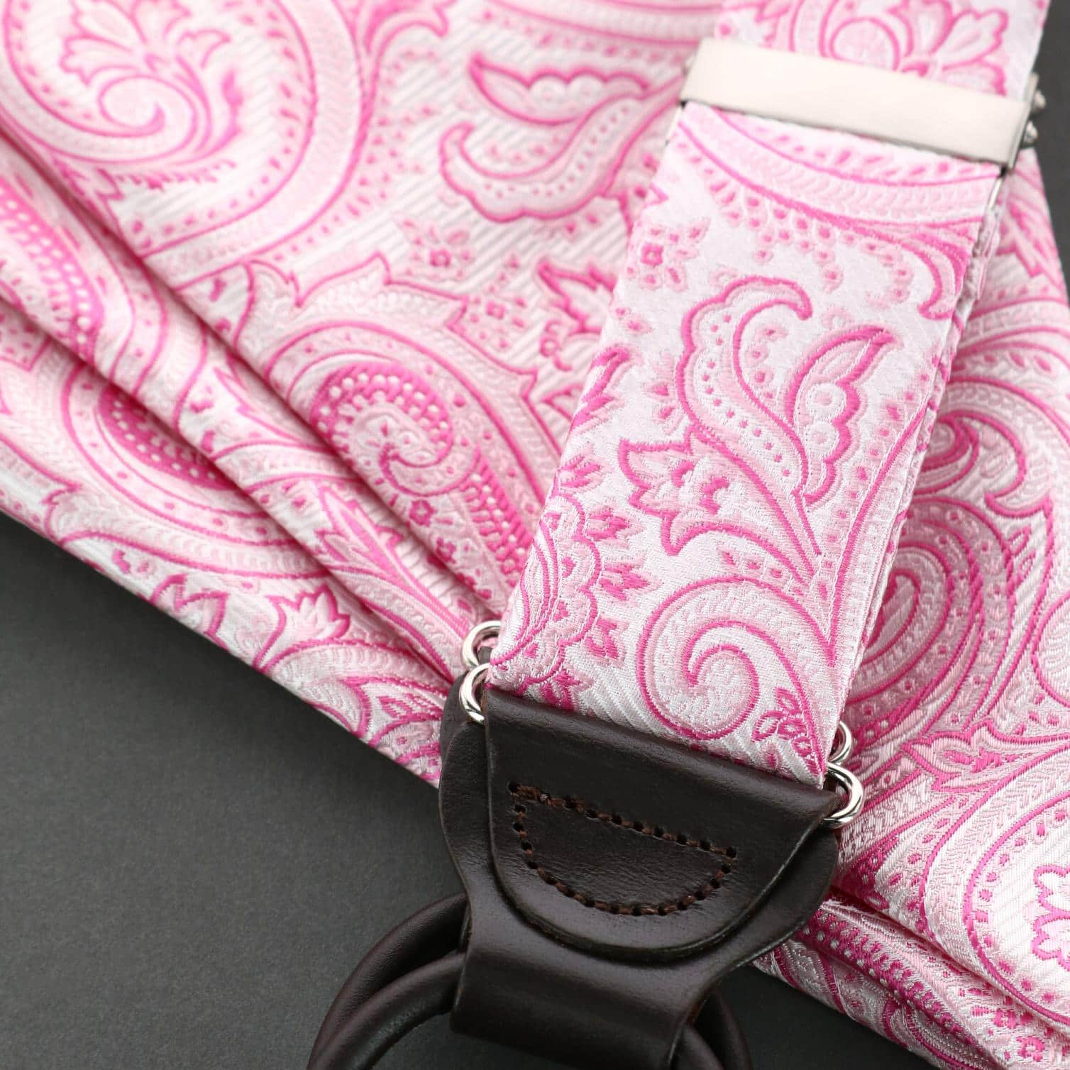 Sobee Paisley Brace Bow Tie & Pocket Square Set - Image 16