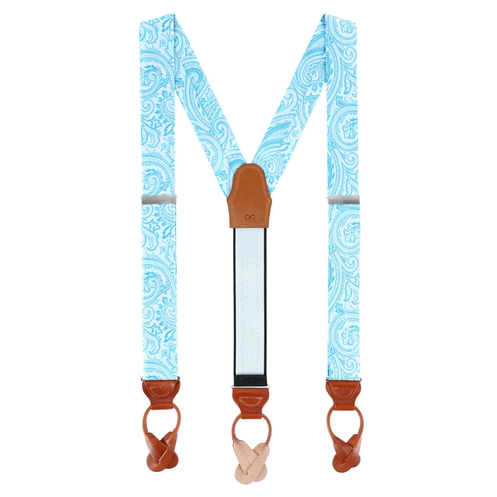 Sobee Paisley Brace Bow Tie & Pocket Square Set - Image 6