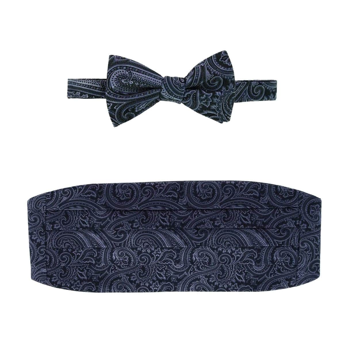 Sobee Paisley Cummerbund and Bow Tie Set - Image 2