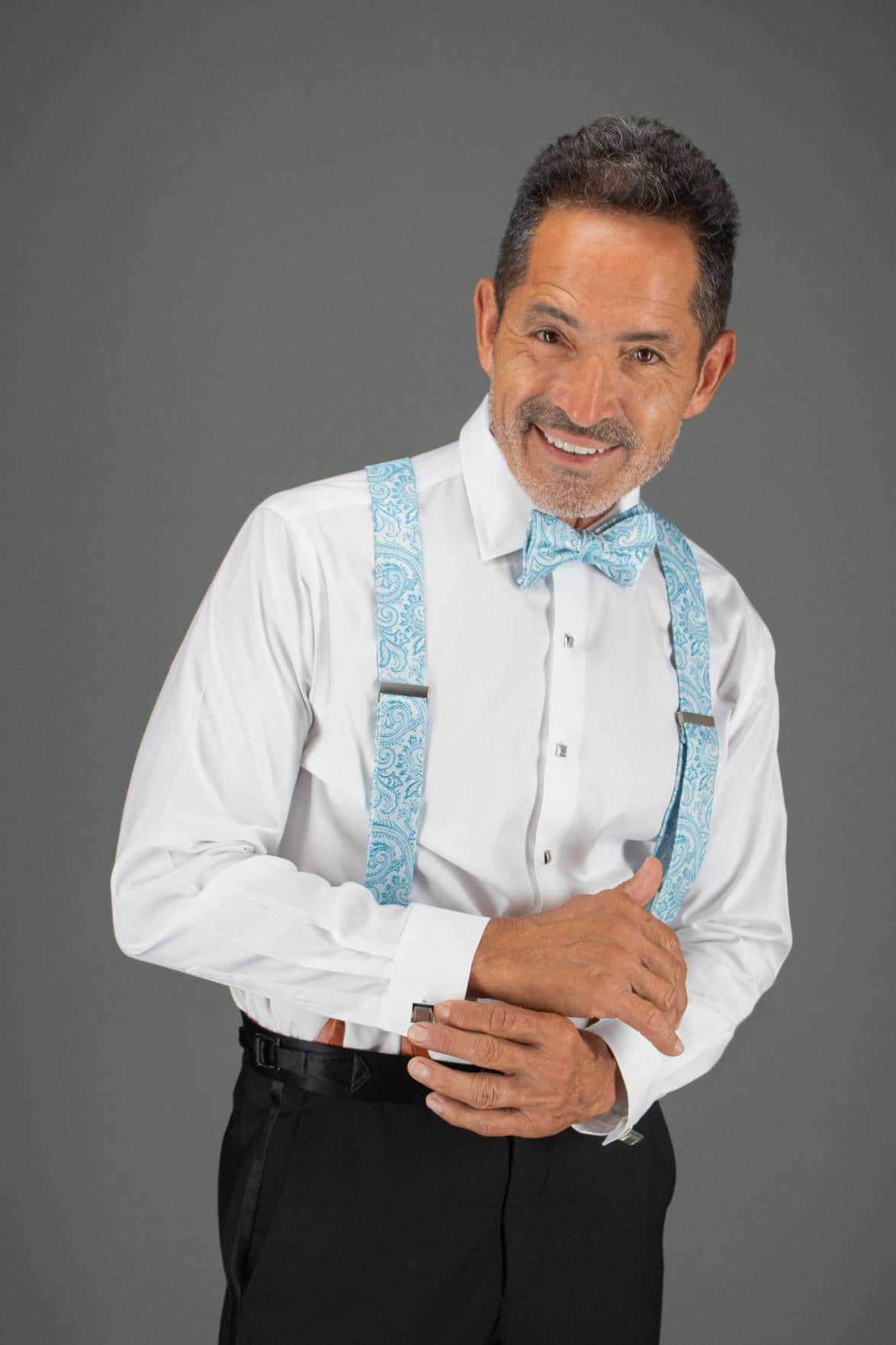 Sobee Paisley Silk Brace and Bow Tie Set - Image 21