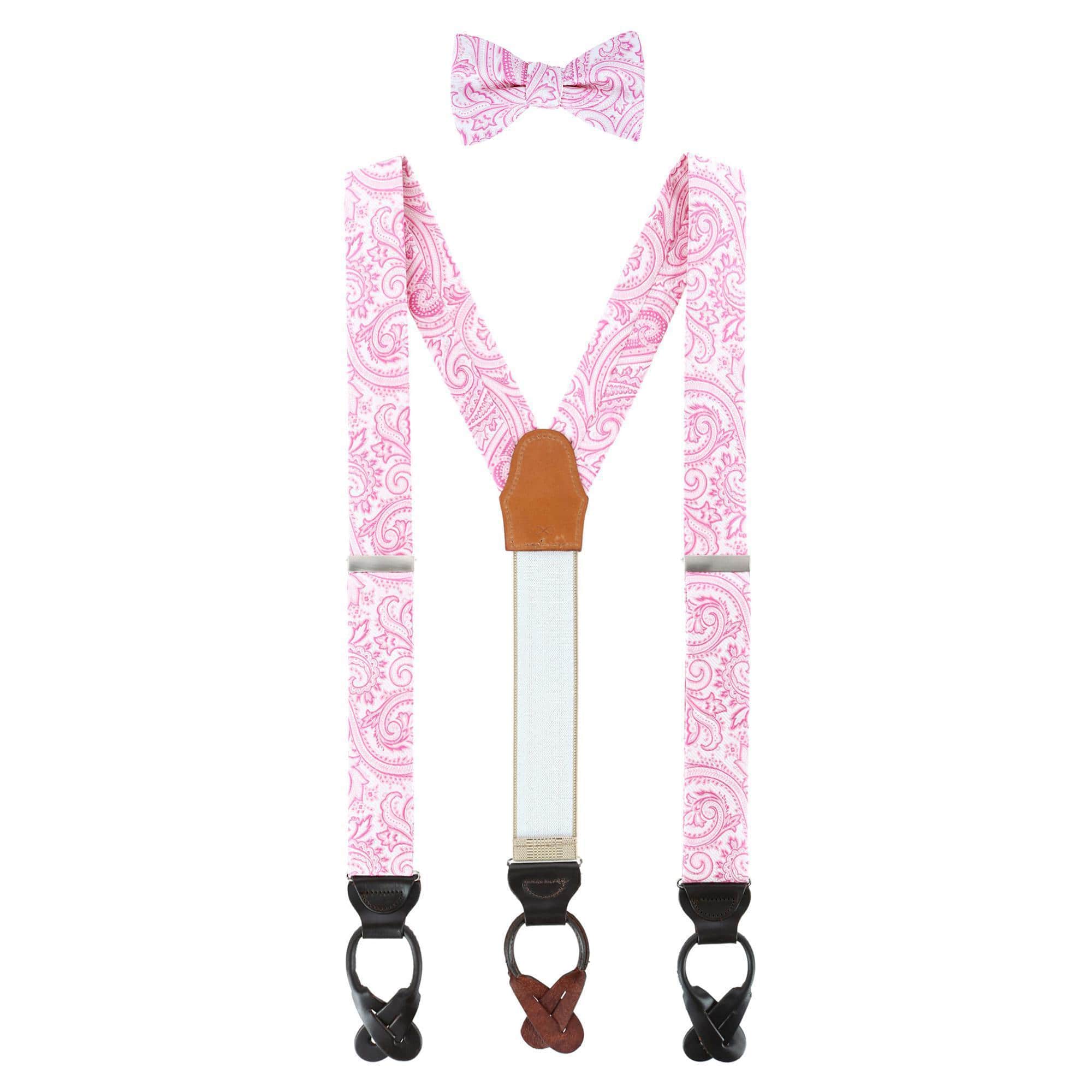 Sobee Paisley Silk Brace and Bow Tie Set - Image 4