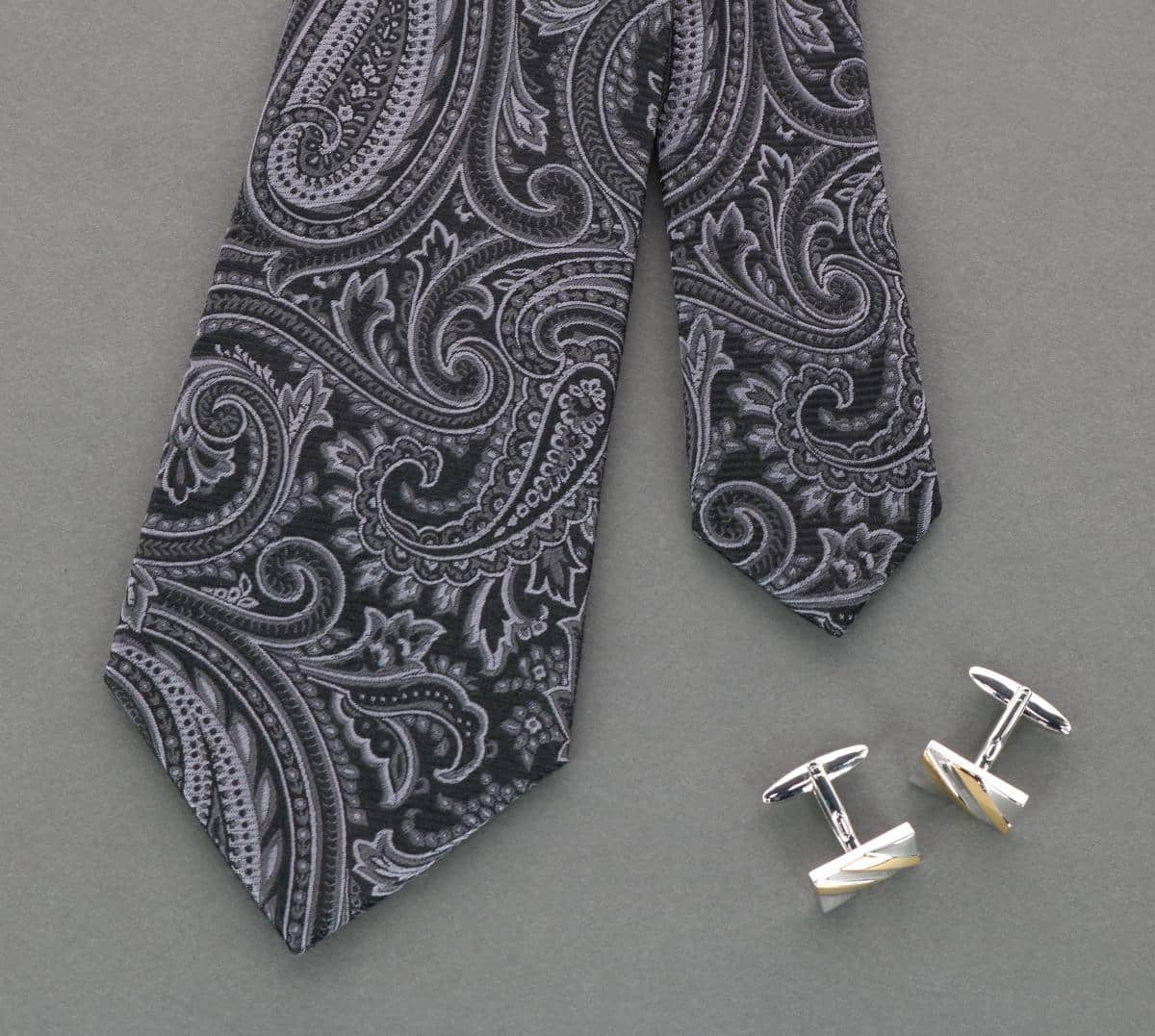 Sobee Paisley Silk Necktie - Image 20