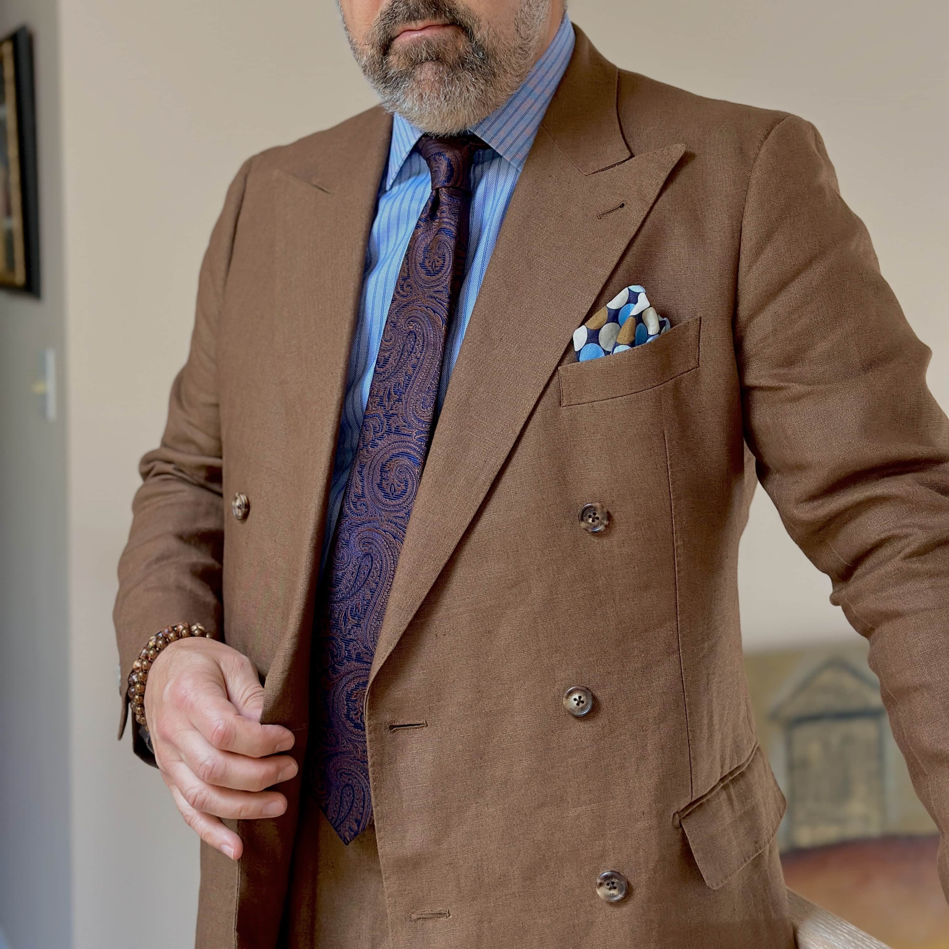 Sobee Paisley Silk Necktie - Image 22