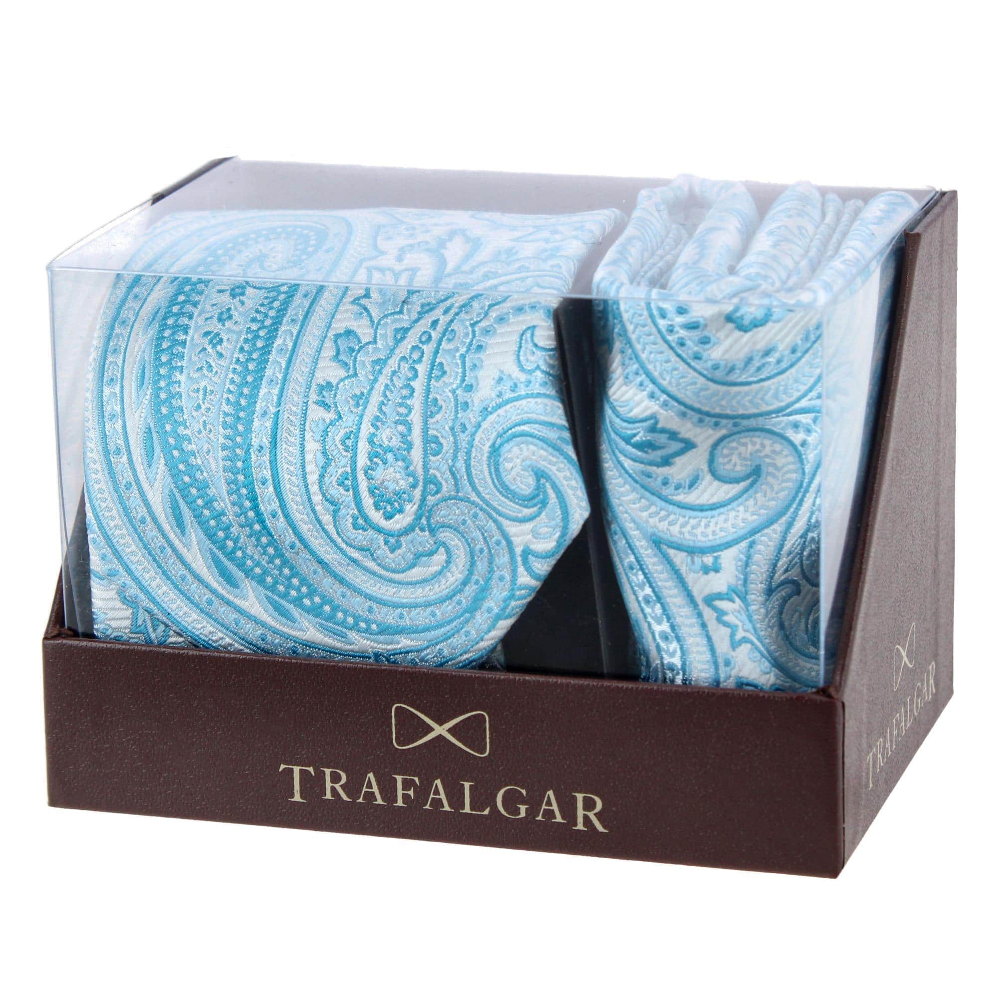 Sobee Paisley Silk Necktie and Pocket Square - Image 21