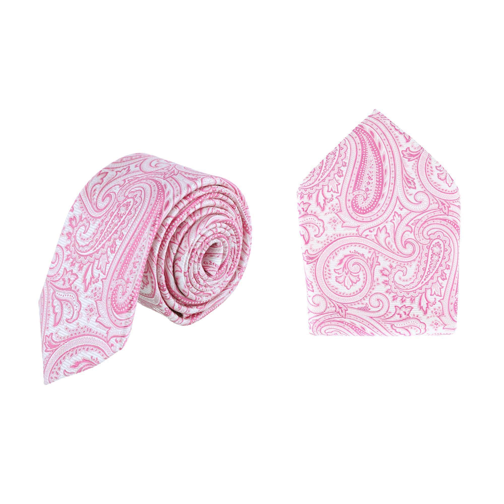 Sobee Paisley Silk Necktie and Pocket Square - Image 4