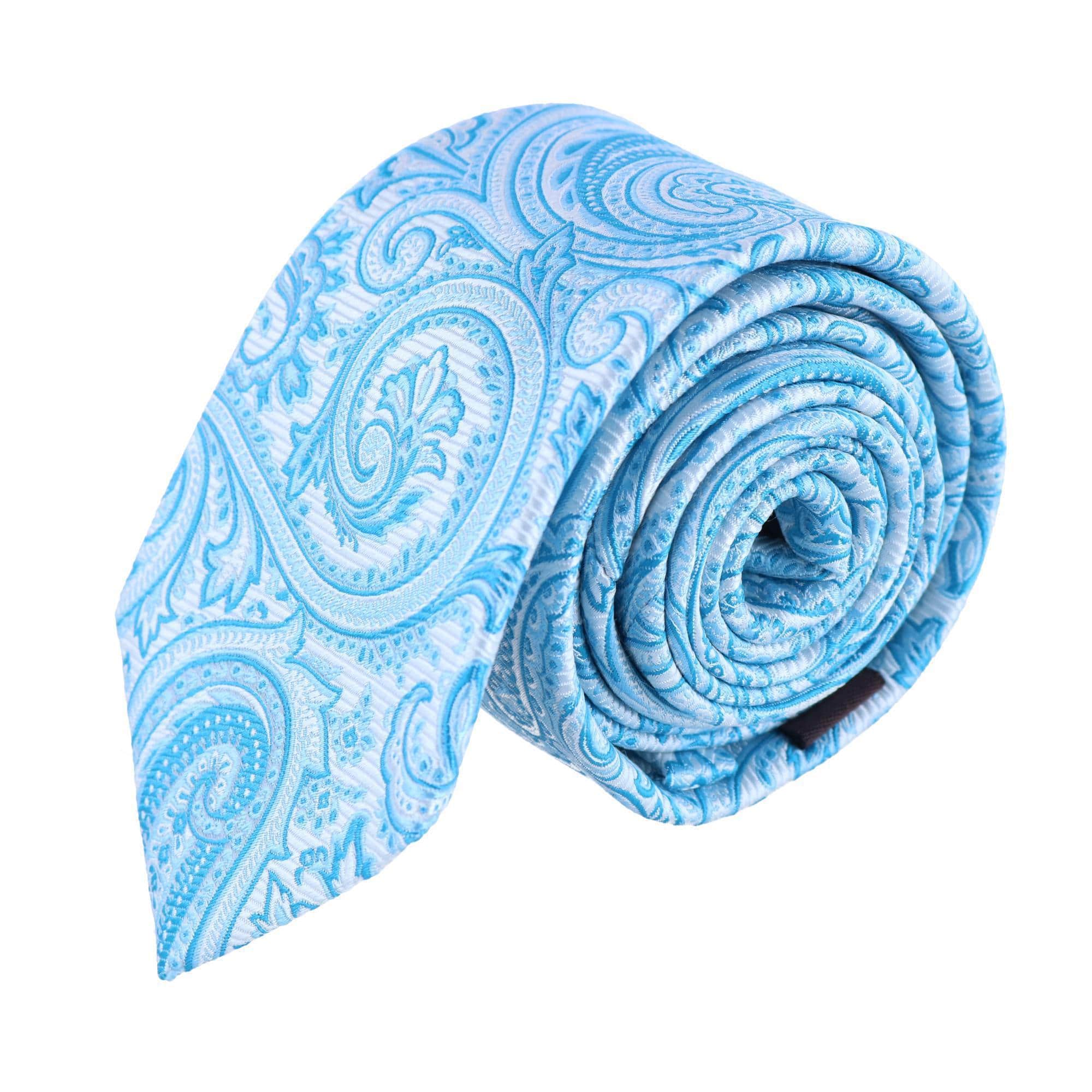 Sobee Paisley Silk Necktie and Pocket Square - Image 9