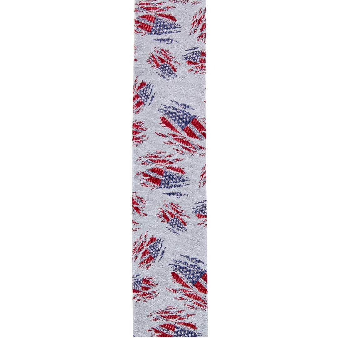 Stars & Stripes Secret Silver Silk Novelty Button End Brace - Image 6