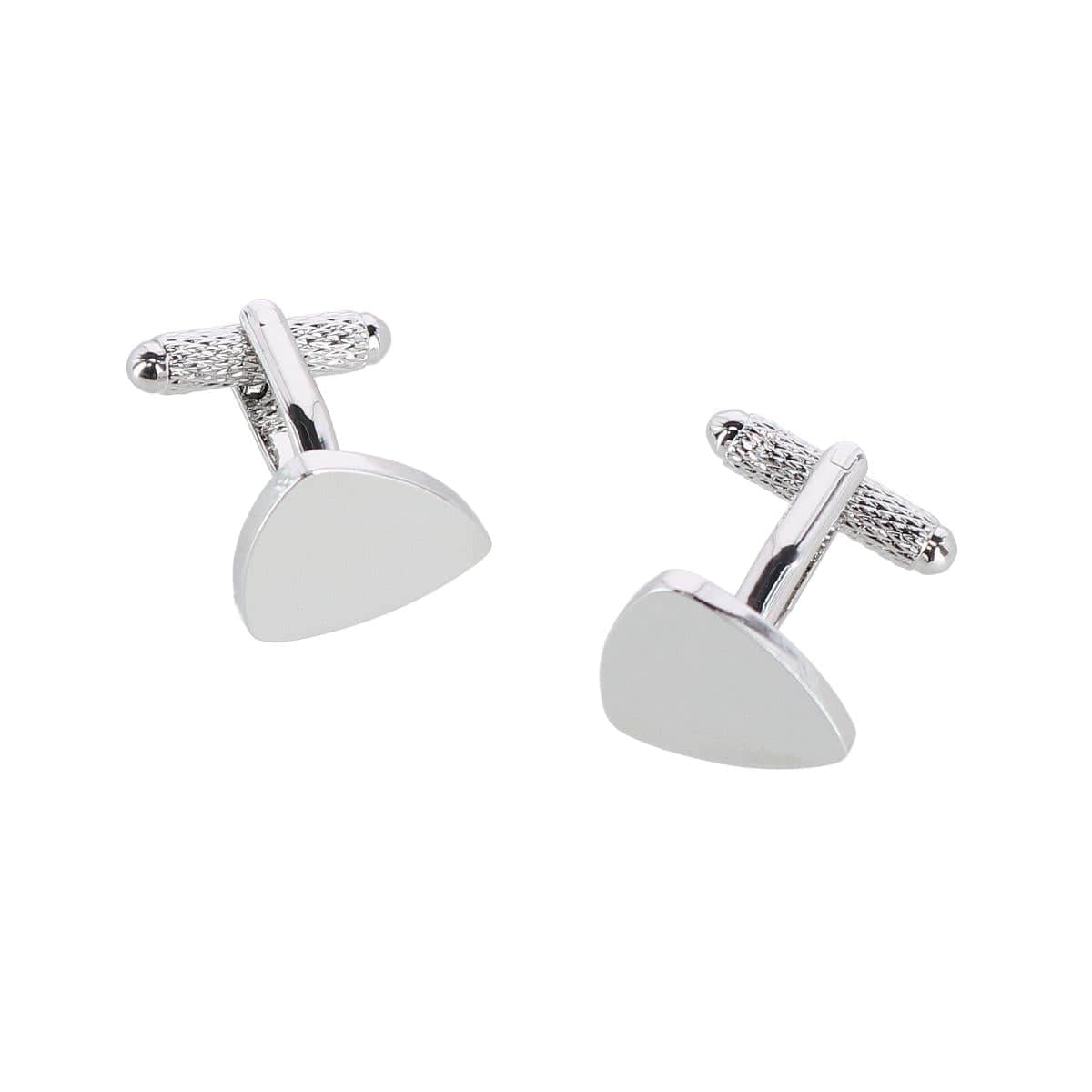 Stefano Shield Brass Engravable Cufflinks - Image 2