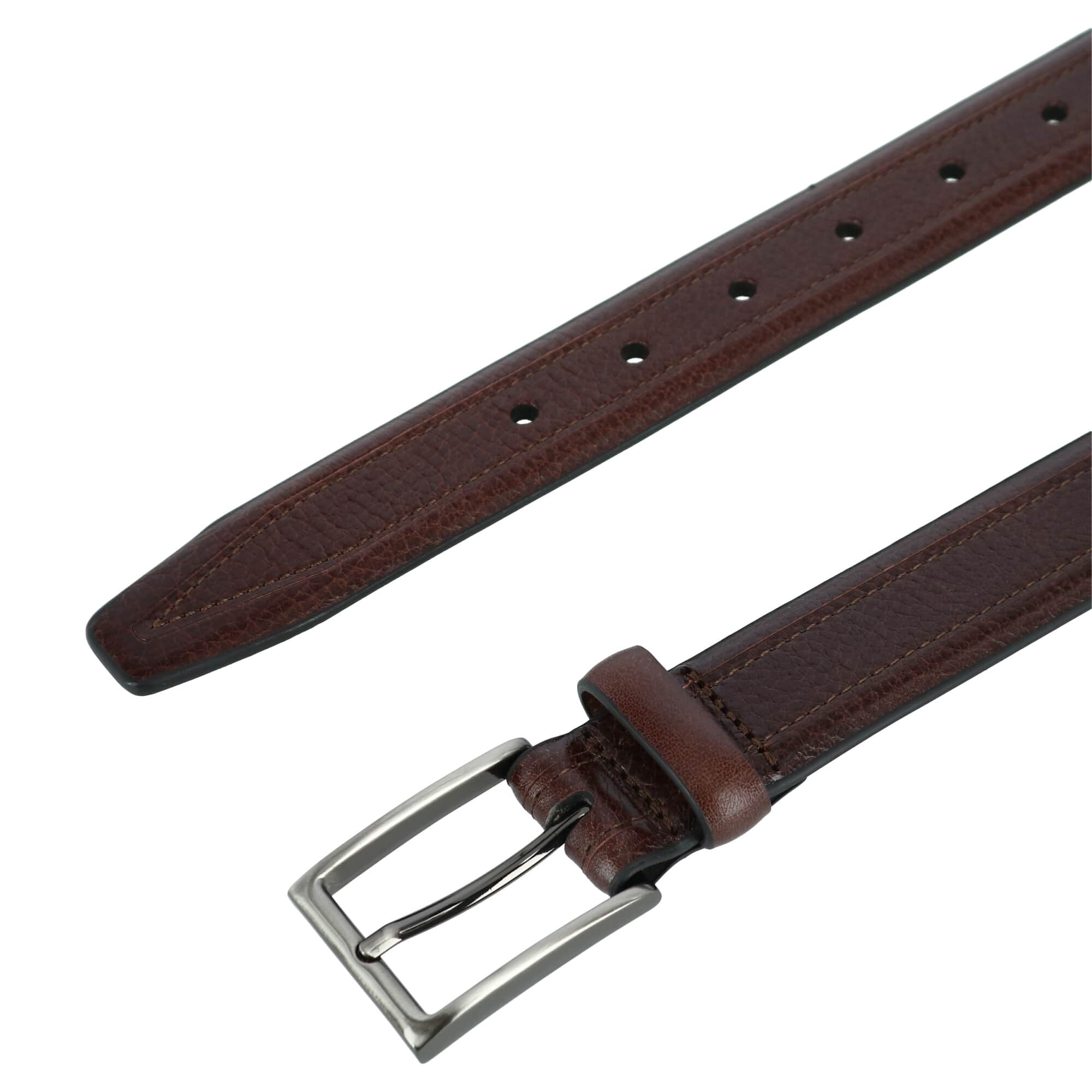 Stitch Detail Leather Belt - Image 3