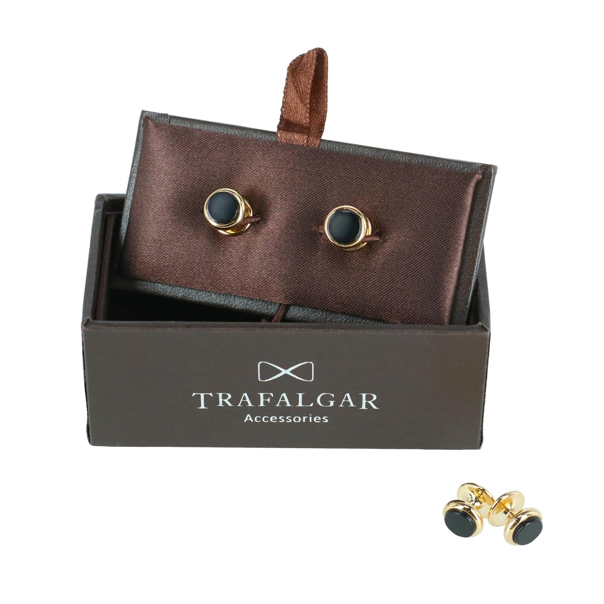 Sutton Tuxedo Stud Set Genuine Onyx (4 piece set) - Image 5