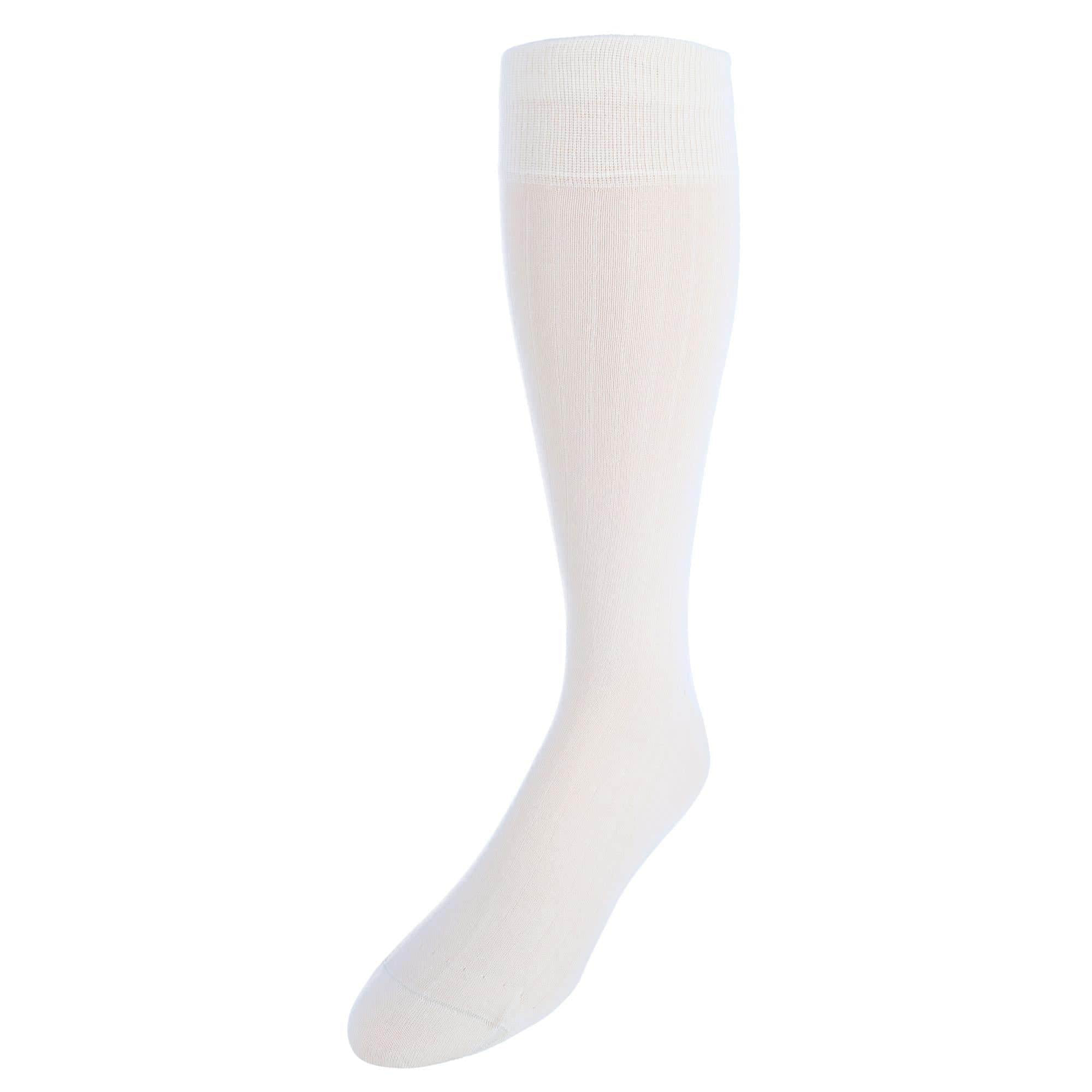 Sutton Fine Merino Wool Solid Color Ribbed Socks - Image 5