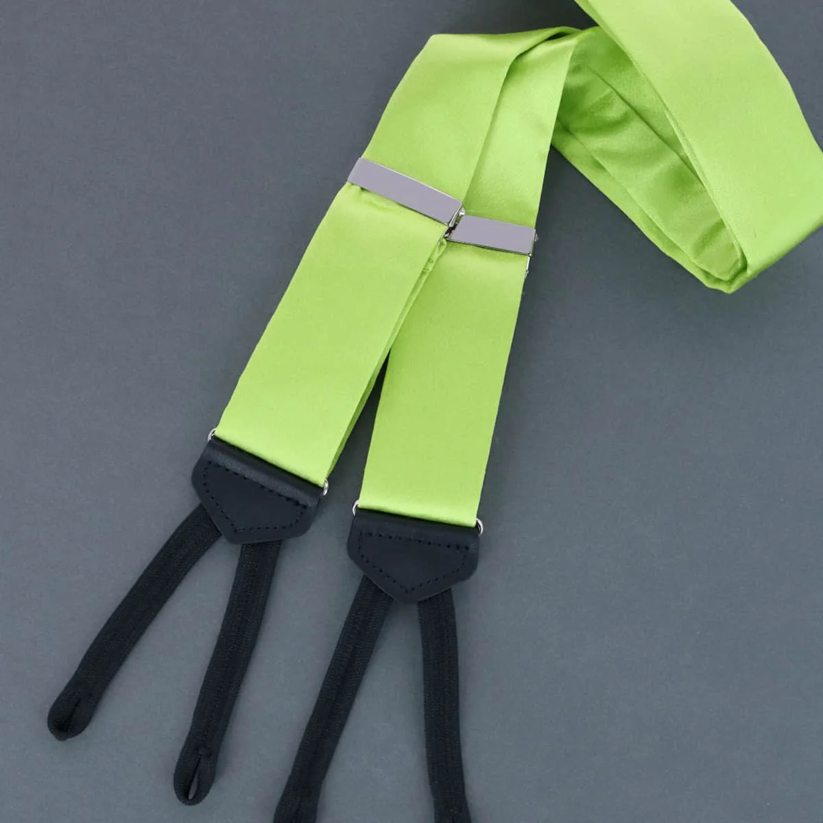 Sutton Solid Color Silk Formal End Braces 35mm Y-Back - Image 59
