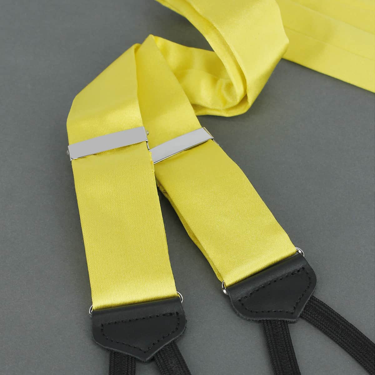 Sutton Solid Color Silk Formal End Braces 35mm Y-Back - Image 60