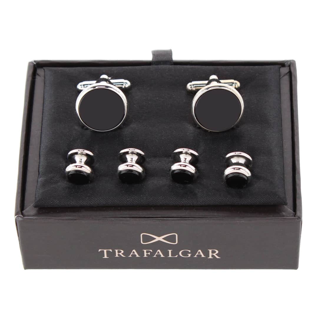 Sutton Genuine Onyx Formal Set (Cufflinks & Tuxedo Studs) - Image 4